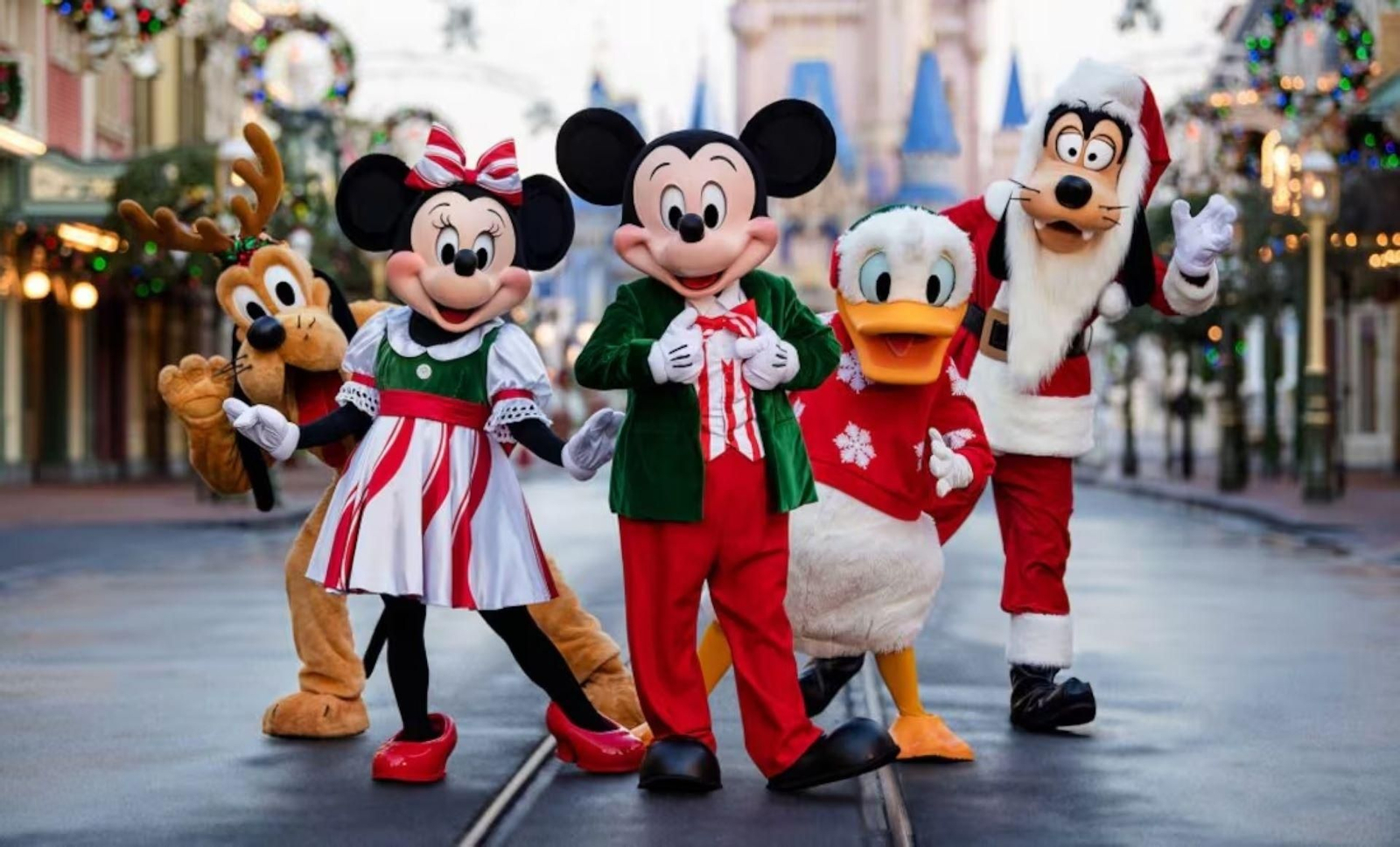 Los personajes de Disney en Main Street de Walt Disney World