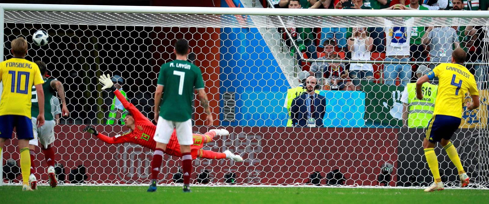 Las imágenes del México-Suecia