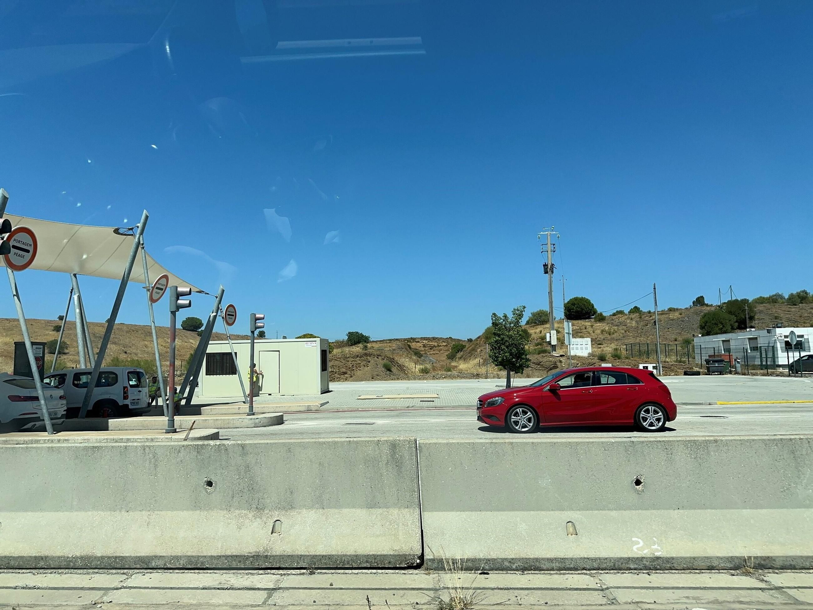 Peaje de la A-22 en Portugal.