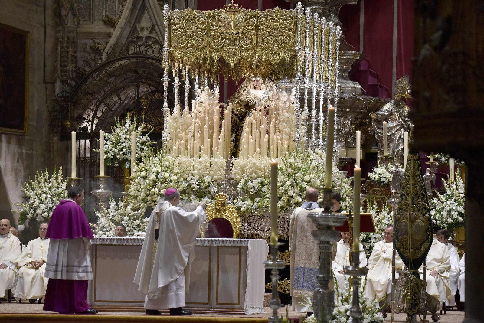Las imágenes de la misa de acción de gracias