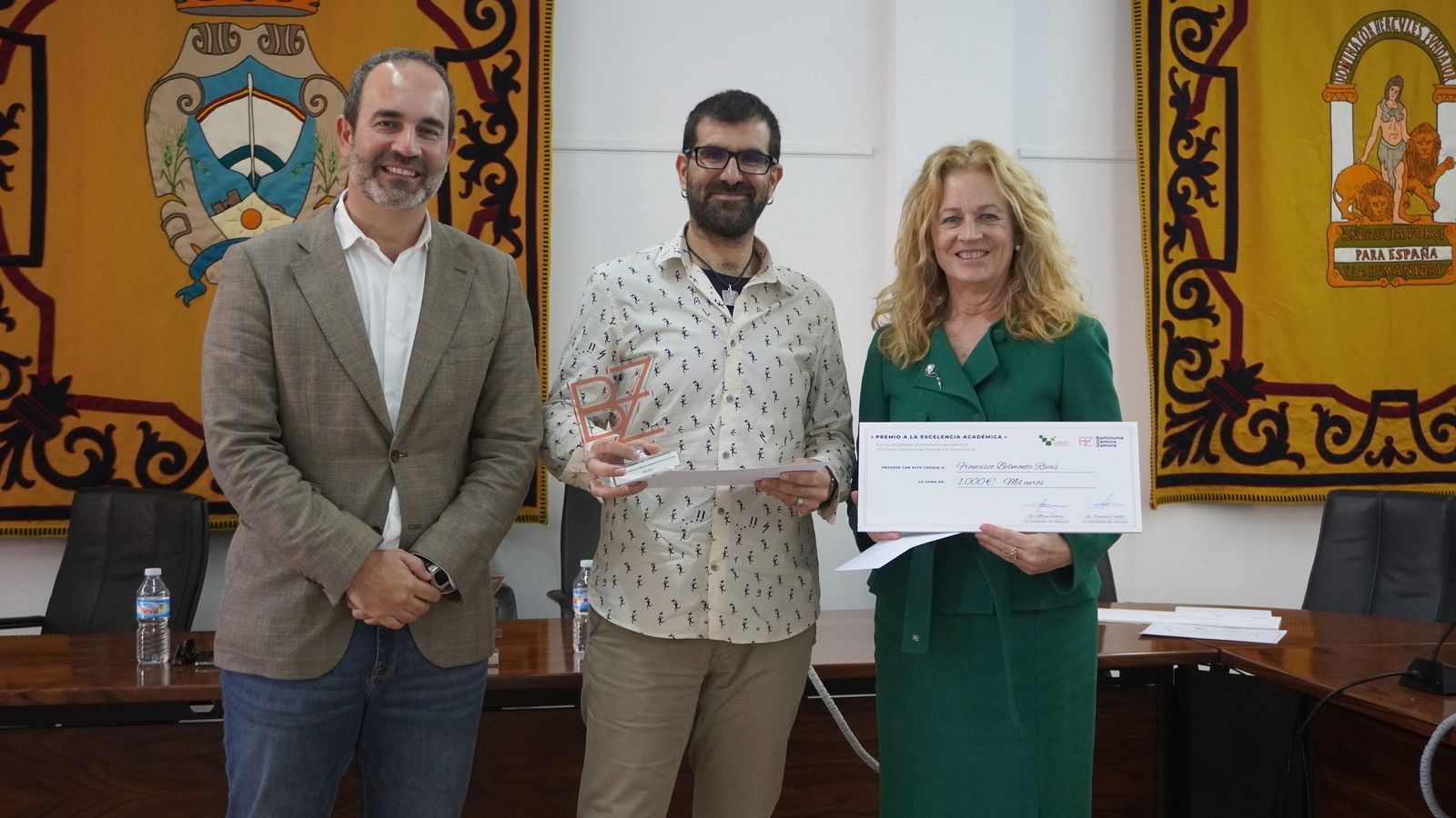 José Luis Amérigo, Francisco Belmonte y María Zamora