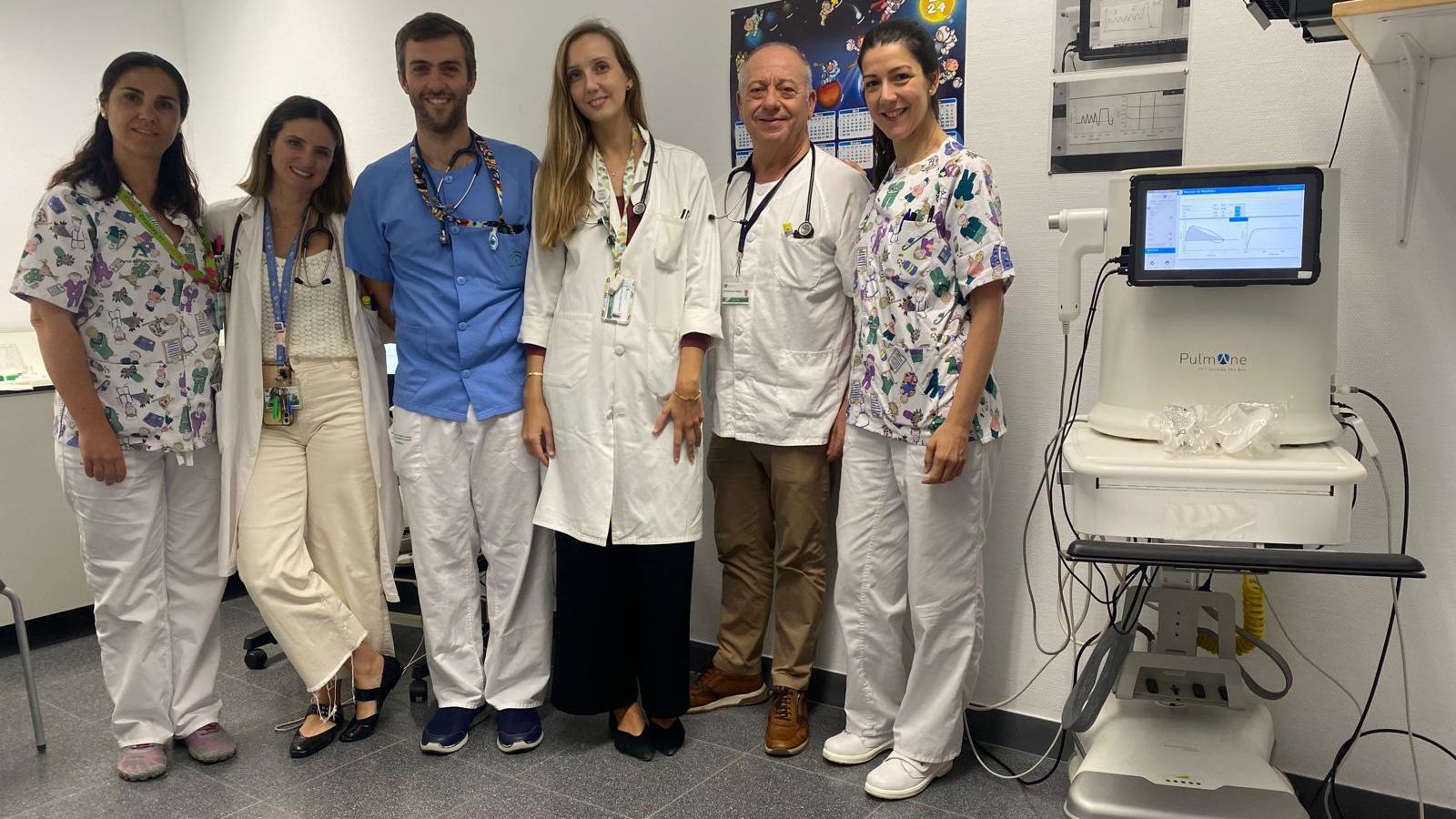 Equipo de profesionales sanitarios que integra la Unidad de Neumología y Alergias del Hospital Materno Infantil Princesa Leonor, del Hospital Universitario Torrecárdenas de Almería (hospital referente de la provincia).