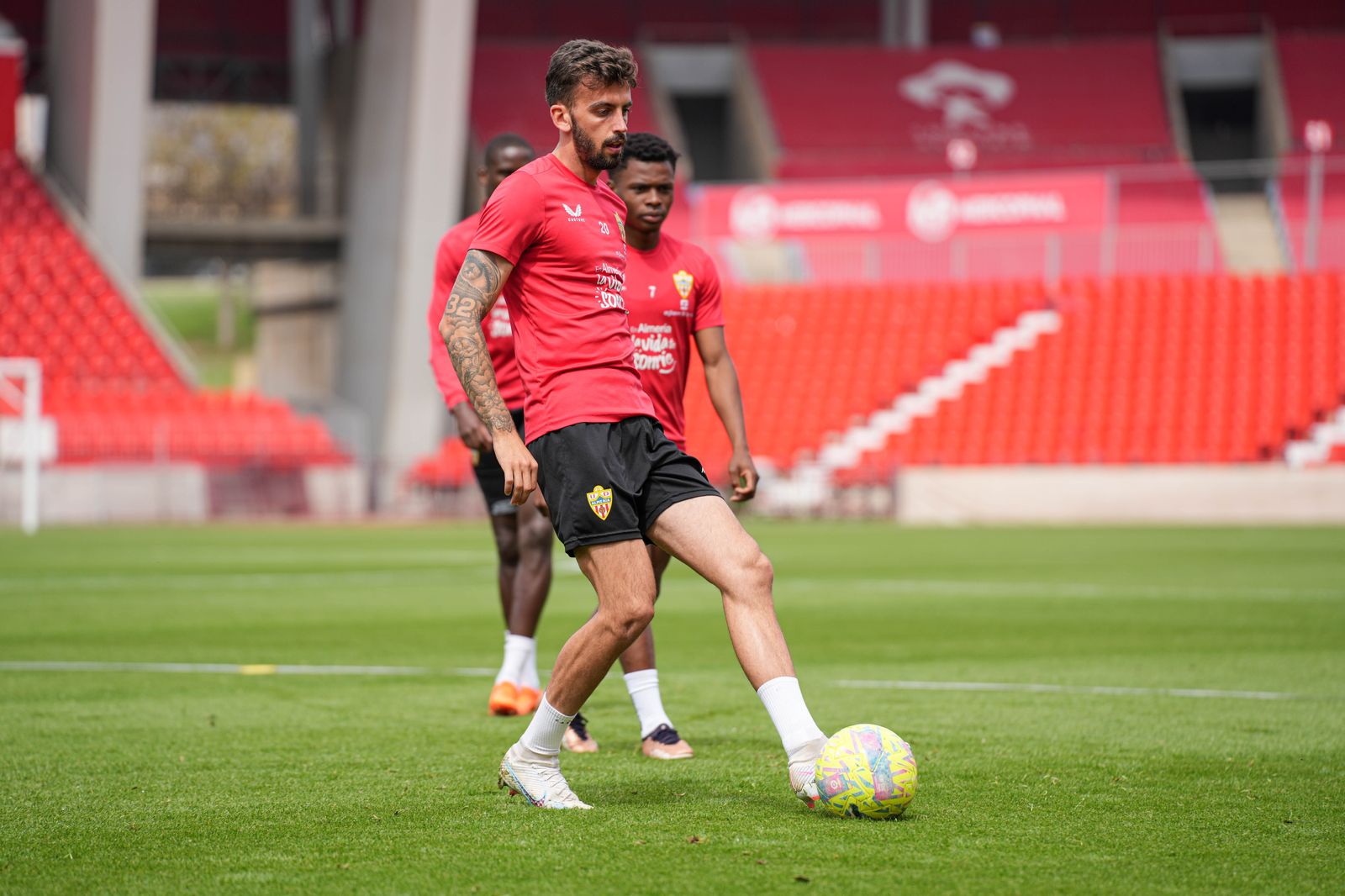 Así ha sido el entrenamiento del Almería este viernes