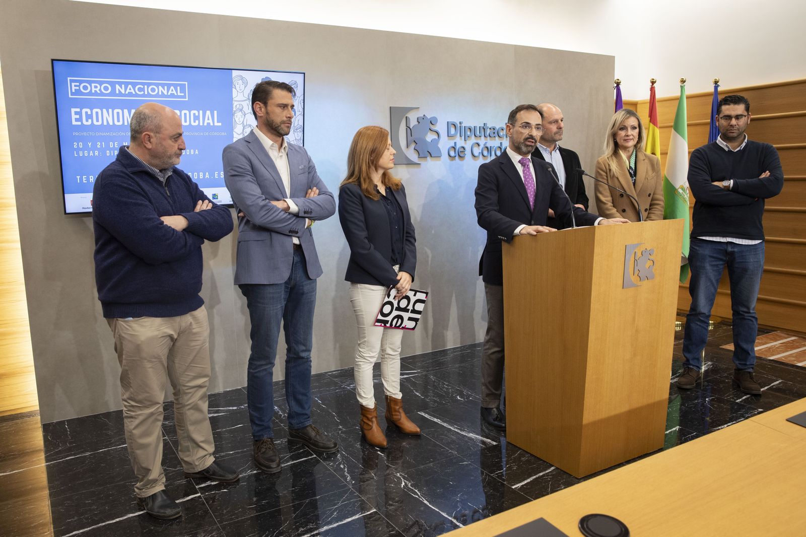 Un momento de la presentación del tercer Foro de Economía Social de Córdoba.