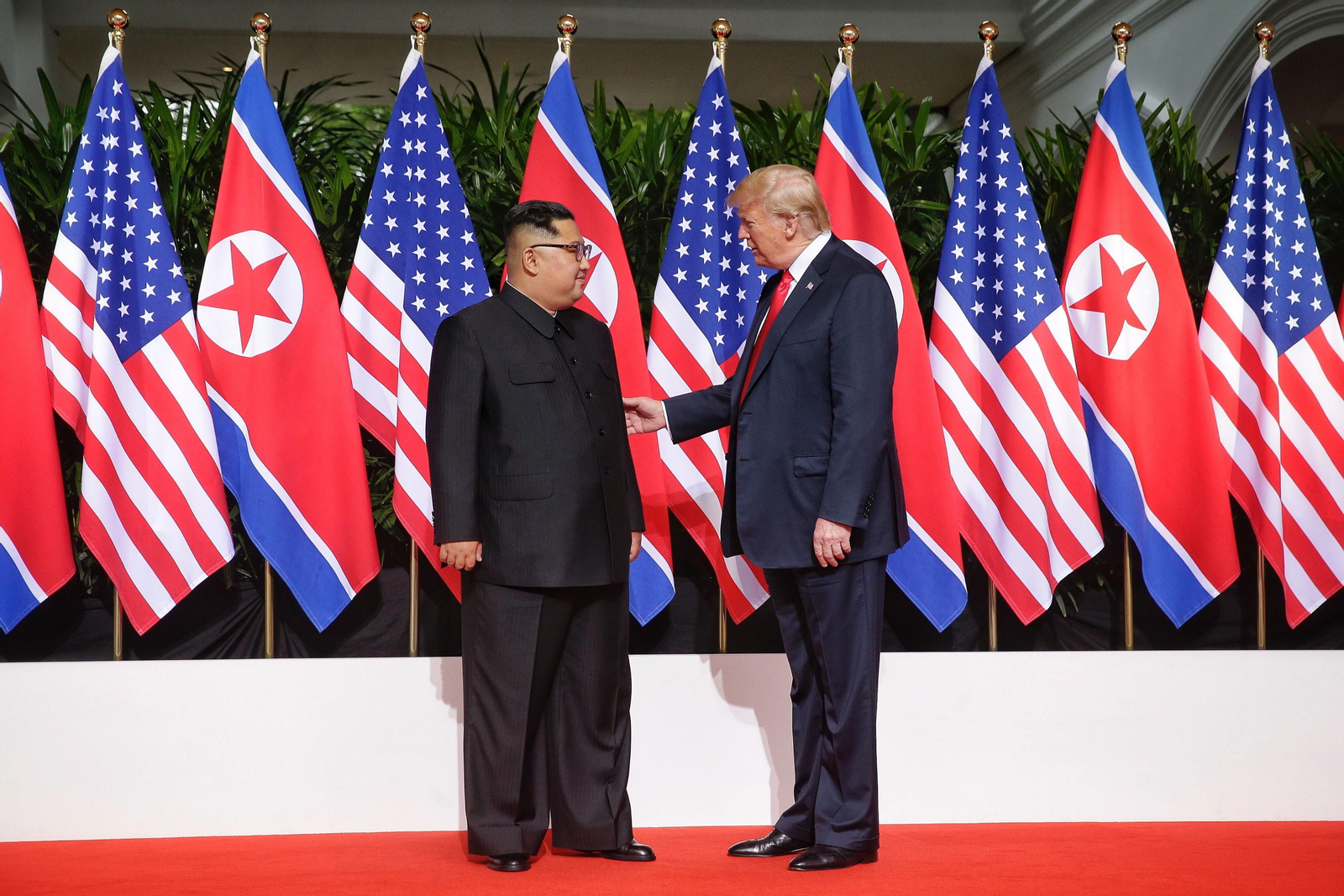Las imágenes del encuentro entre Kim Jong-un y Trump