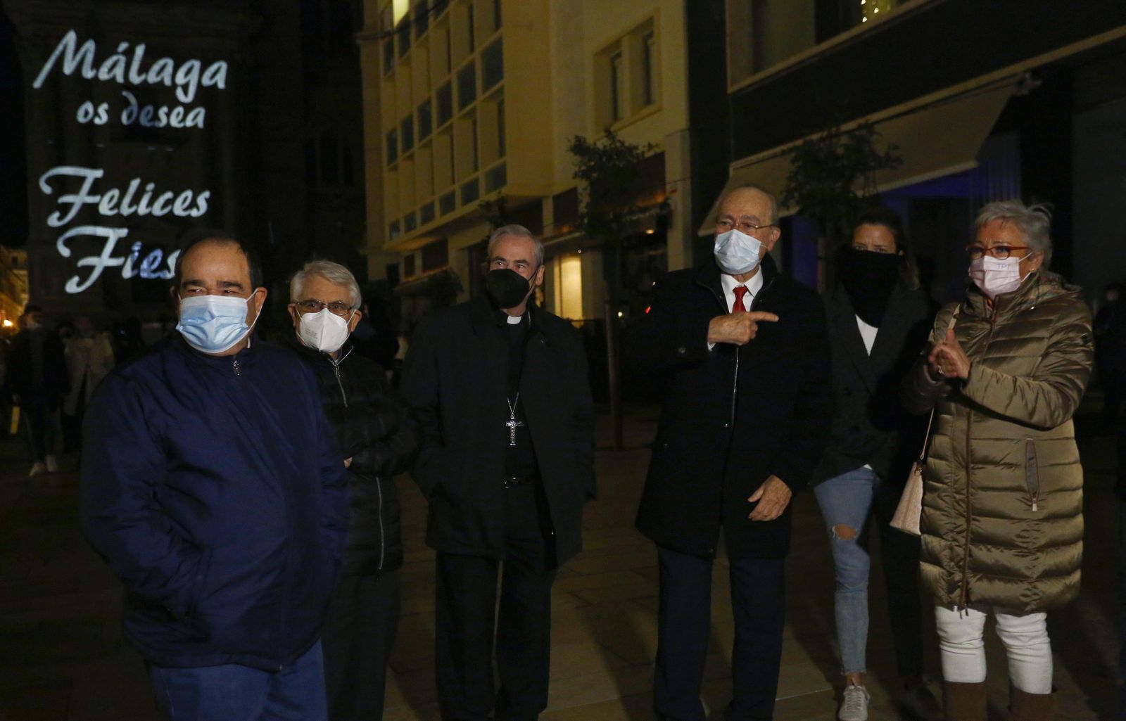 El video mapping de Navidad en la Catedral de Málaga, en fotos