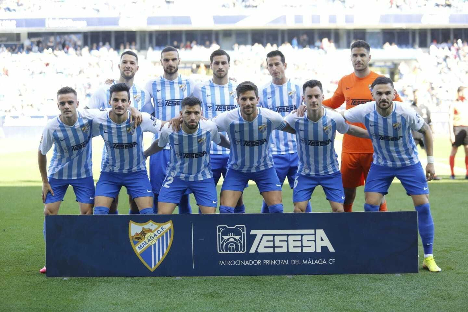 El once del Málaga CF ante el Real Zaragoza.
