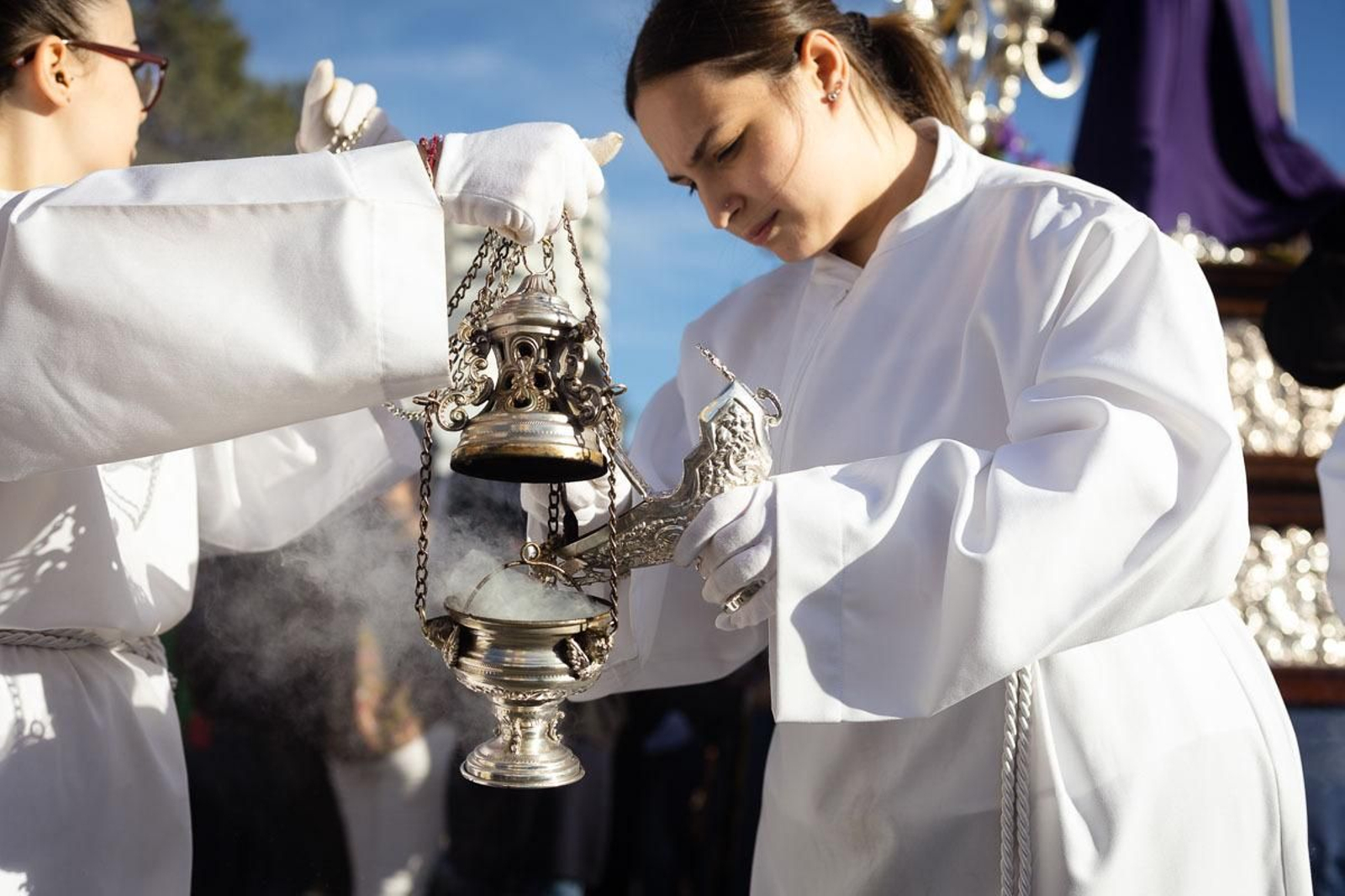 Imágenes de la procesión de Nuestro Padre Jesús de la Salvación