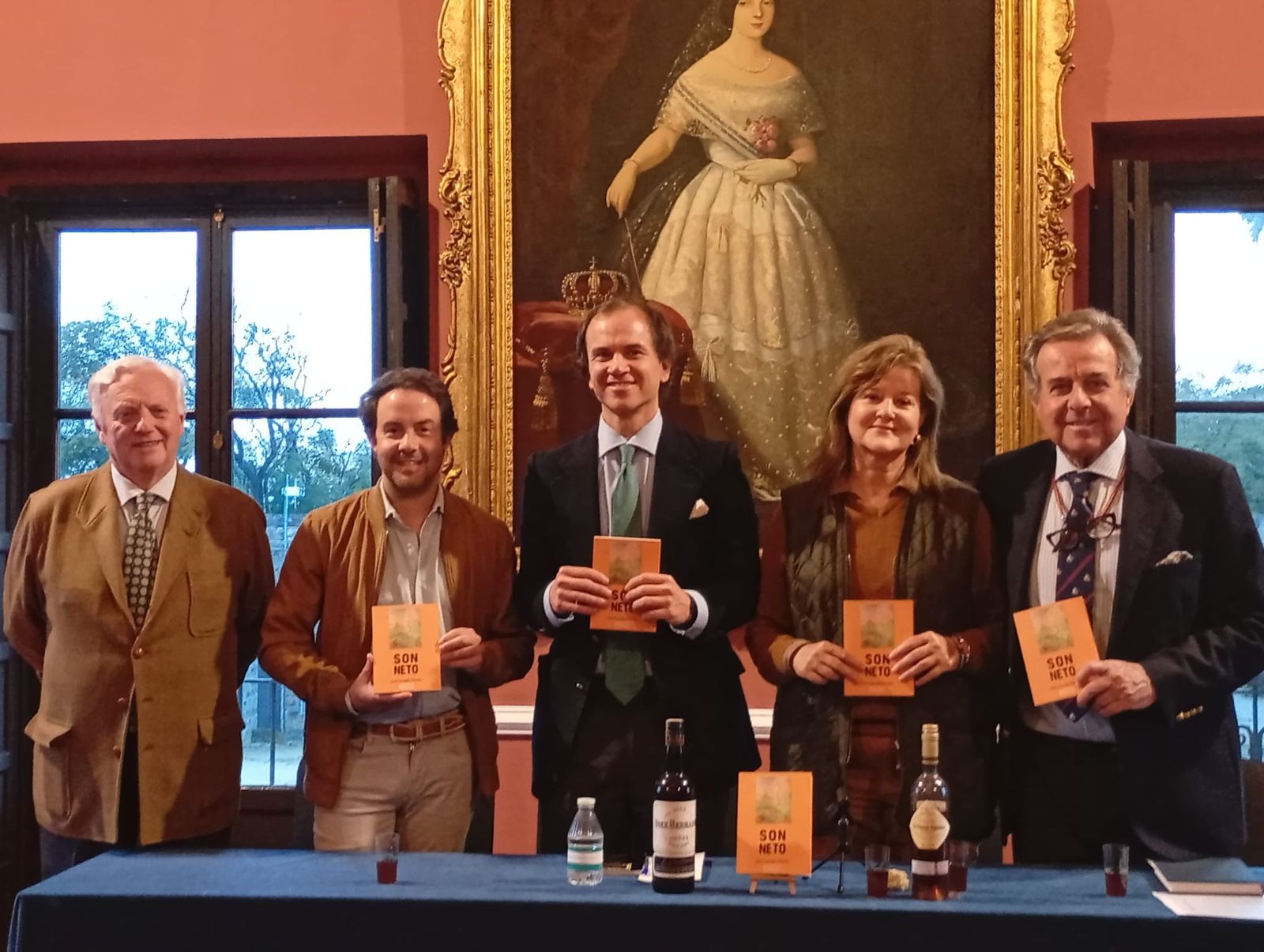 De izquierda a derecha, el director del Alcázar, Javier Flores; Miguel Flores, José Grandes Merello, Pilar Pardo y Lorenzo Díez.