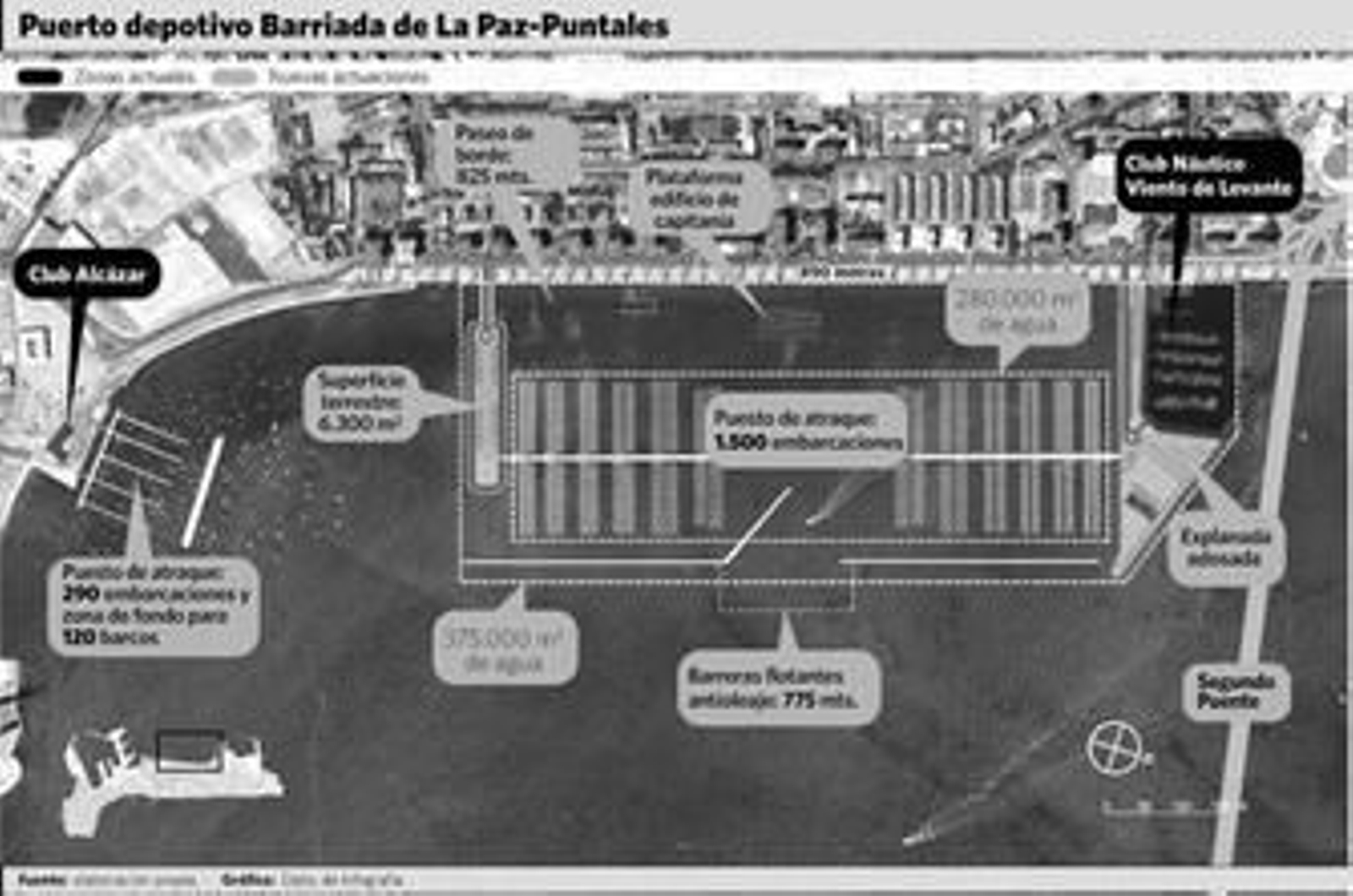 Imagen del proyecto inicial que obraba en manos de la Junta en la primavera de 2009.