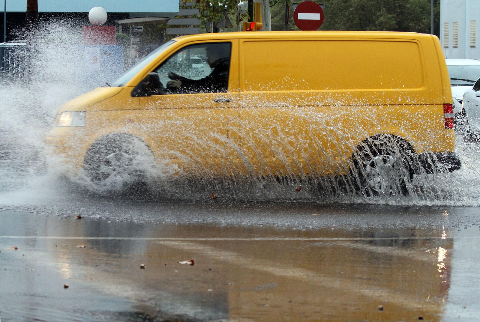 Imágenes del temporal de lluvia en Huelva.