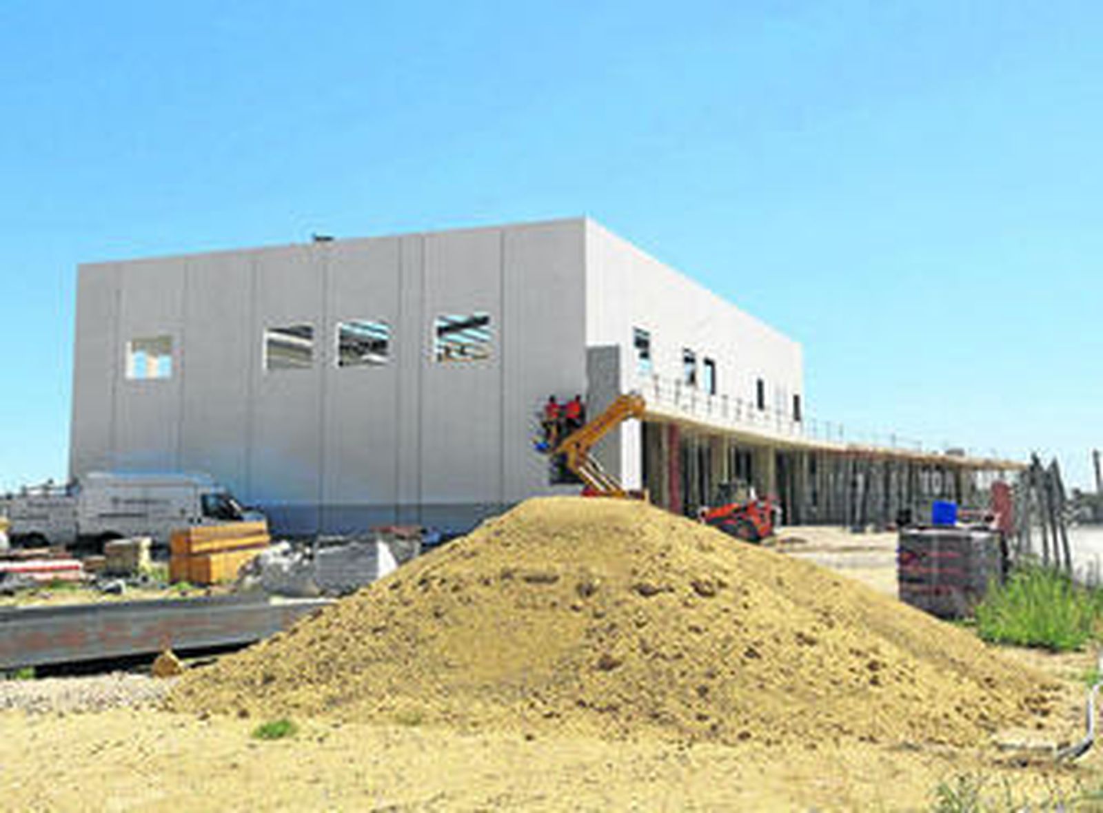 Vista del edificio en construcción cuyas obras estarán terminadas en poco meses.