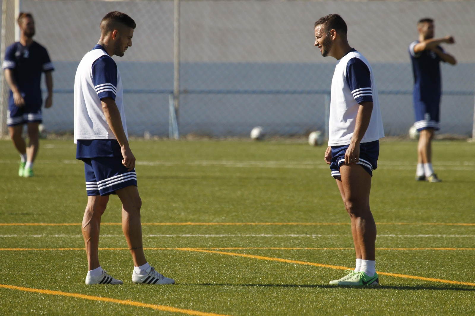 Canario, en la Ciudad Deportiva de La Línea. Canario, en la Ciudad Deportiva de La Línea.
