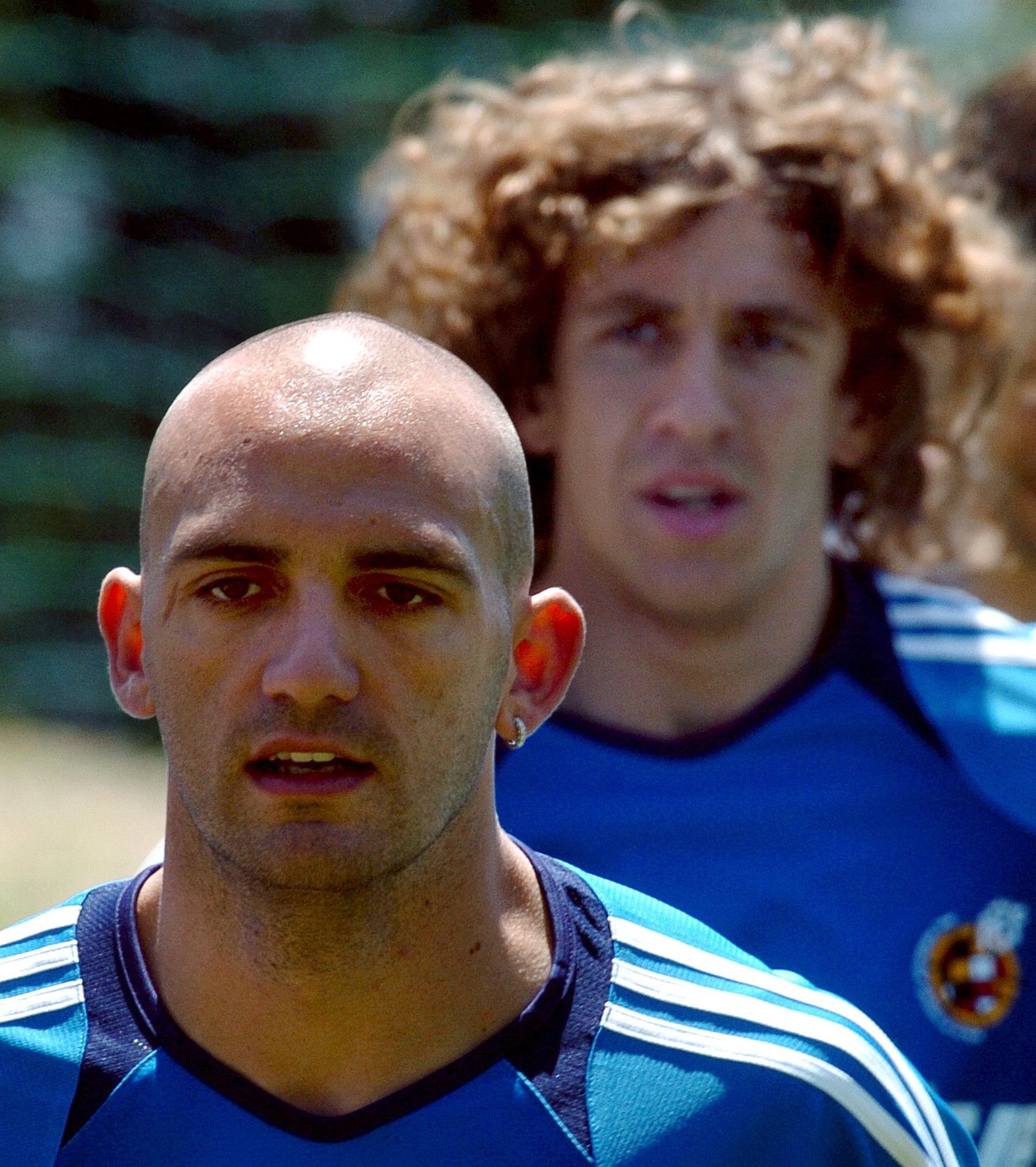 Raúl Bravo, durante un entrenamiento de la Selección.