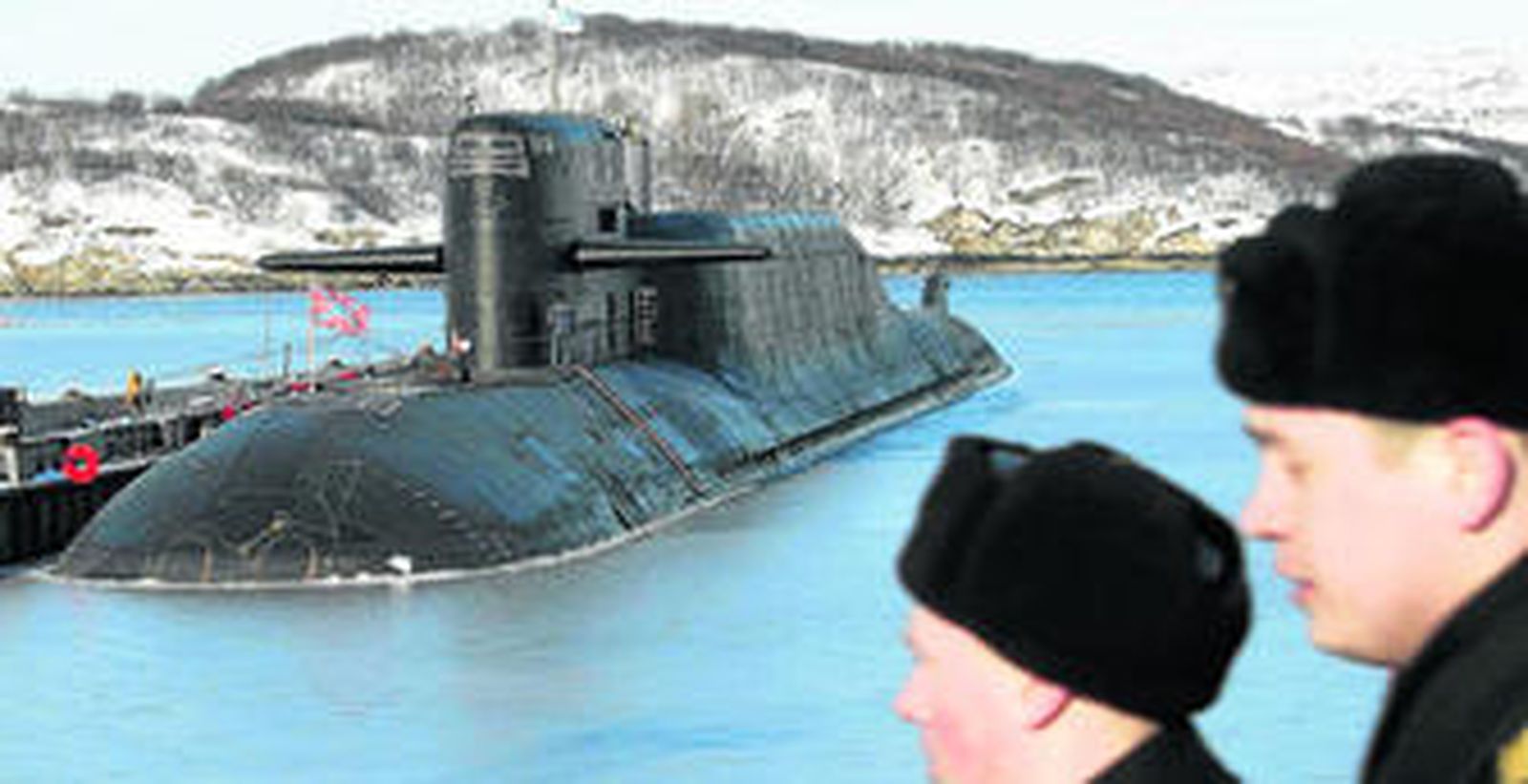 Una imagen de archivo del submarino nuclear 'Yekaterimburgo', que resultó dañado al producirse un incendio.