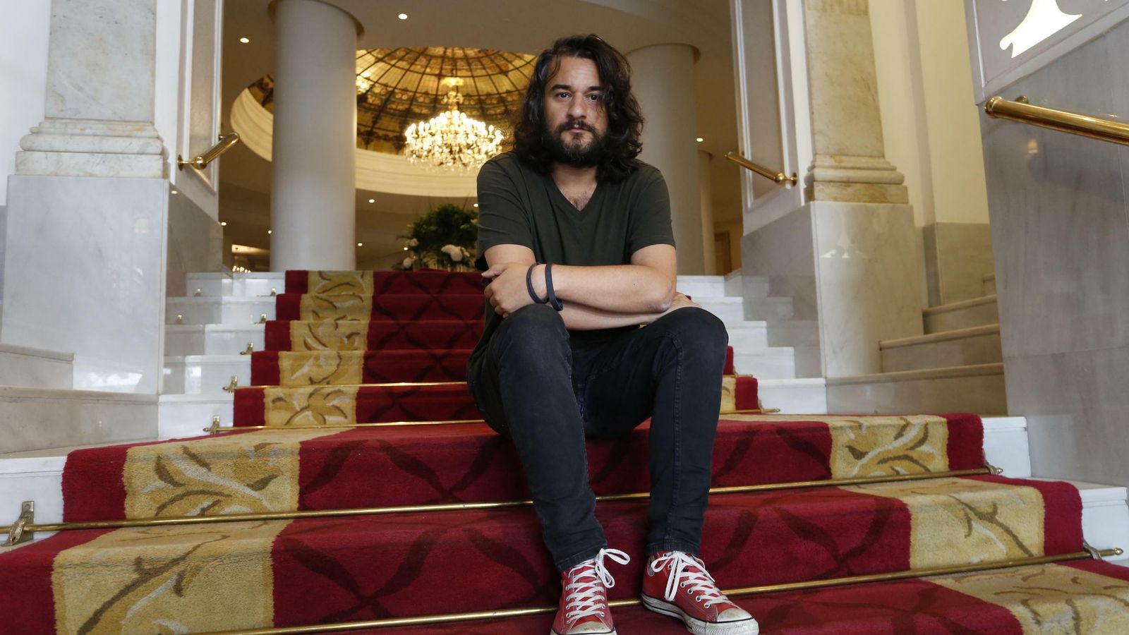 Manuel Jabois, tras la charla con este periódico.