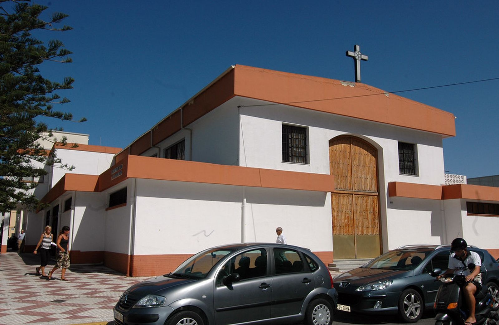 Una imagen de  la parroquia de El Carmen y San Marcos, en  El Puerto.