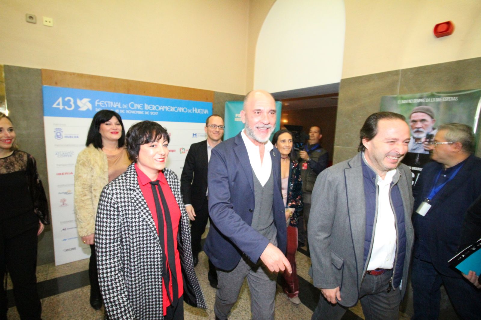 Imágenes de la entrega del premio Ciudad de Huelva a Darío Grandinetti.