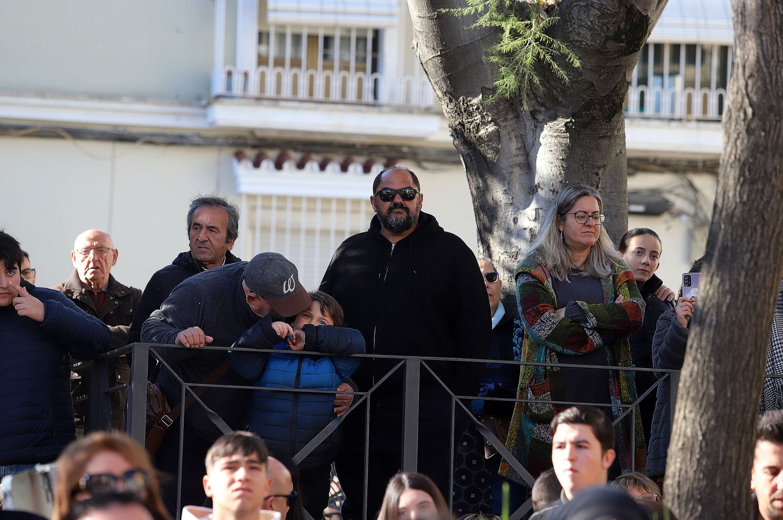Imágenes del ambiente en la procesión de San Sebastián