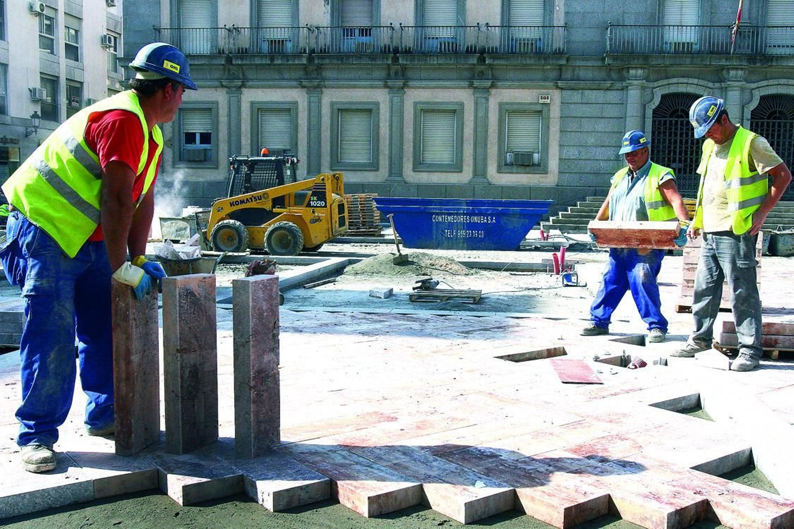 Septiembre de 2009: Así avanzaban las obras de peatonalización de la Gran Vía de Huelva