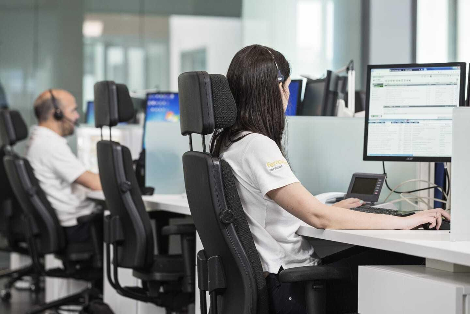 Personal de la sala del 112.