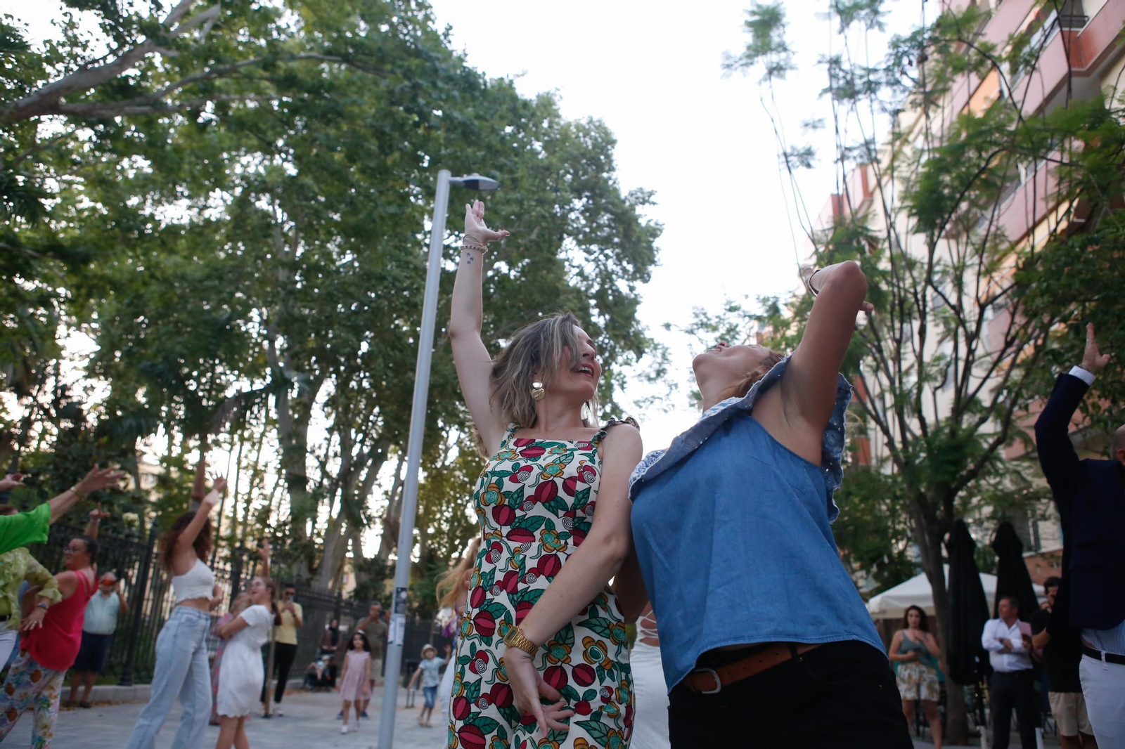 Fotos del flashmob de baile flamenco de Mercedes Alcalá y David Lozano