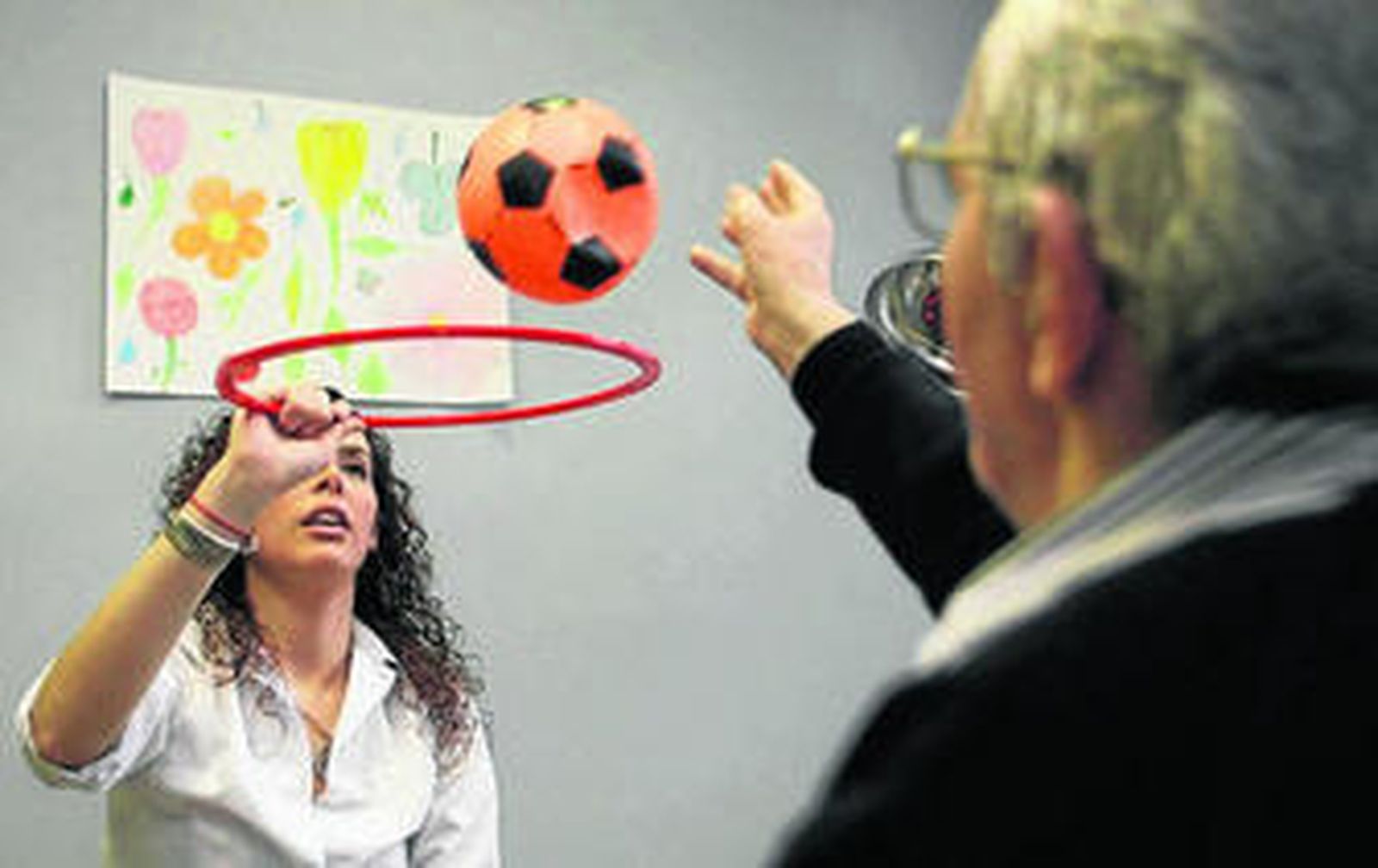 Actividades en un centro dependiente de una asociación de pacientes.