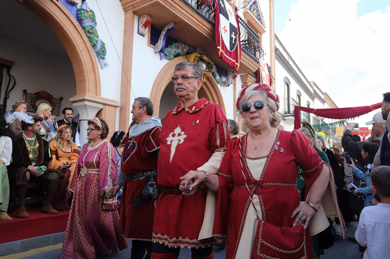 Imágenes del gran ambiente en la Feria Medieval de Palos de la Frontera, Huelva
