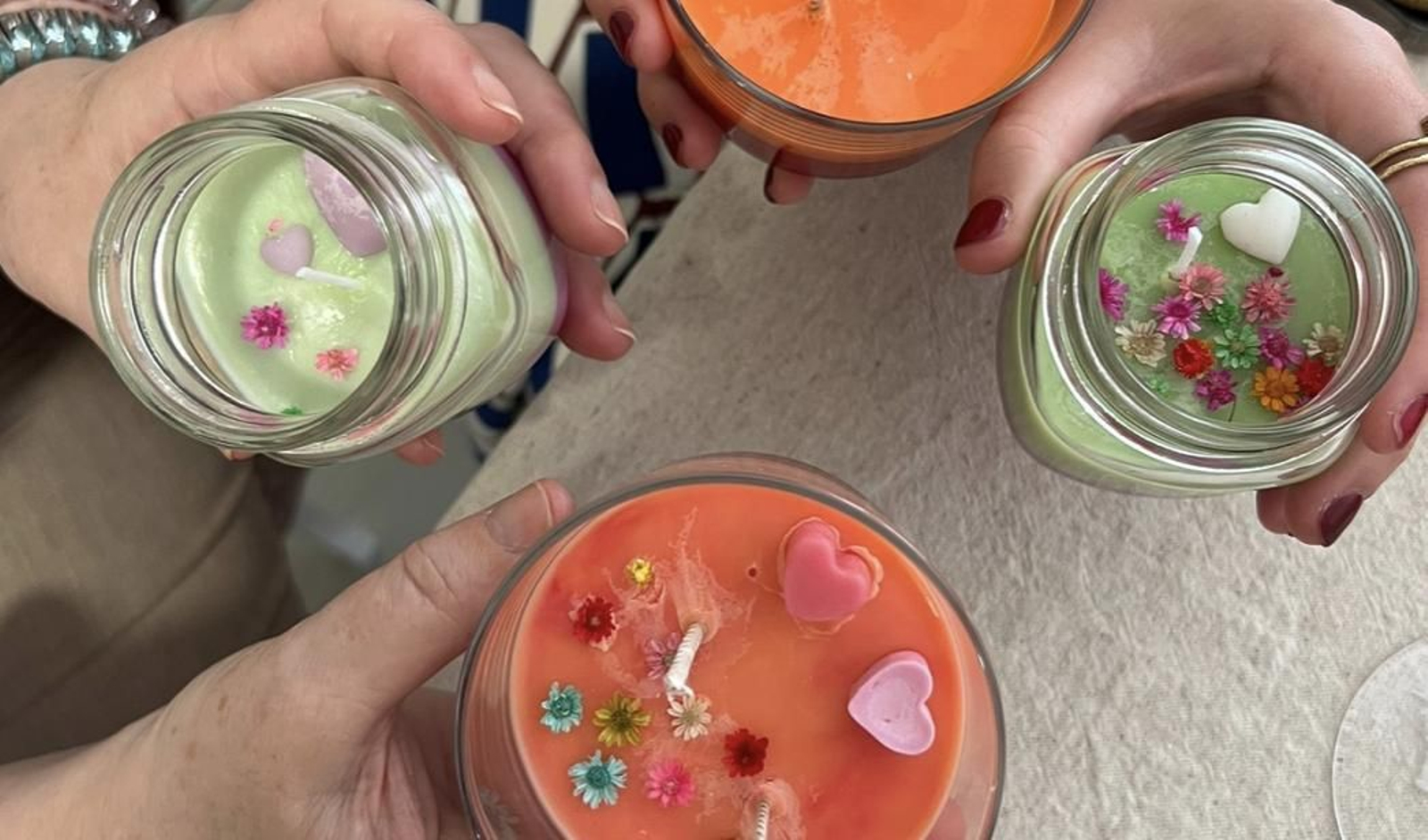 Algunas de las velas