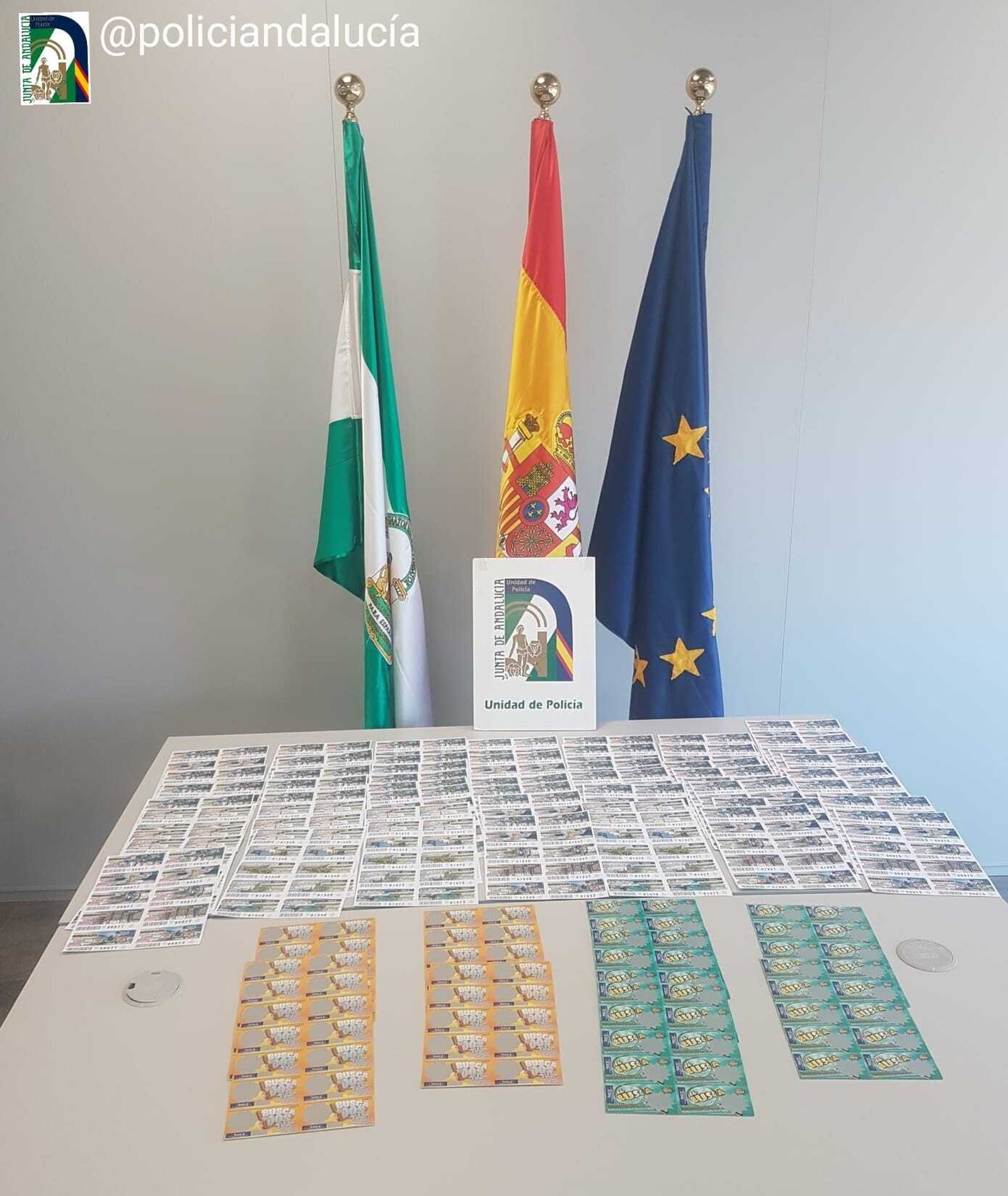 Los boletos decomisados