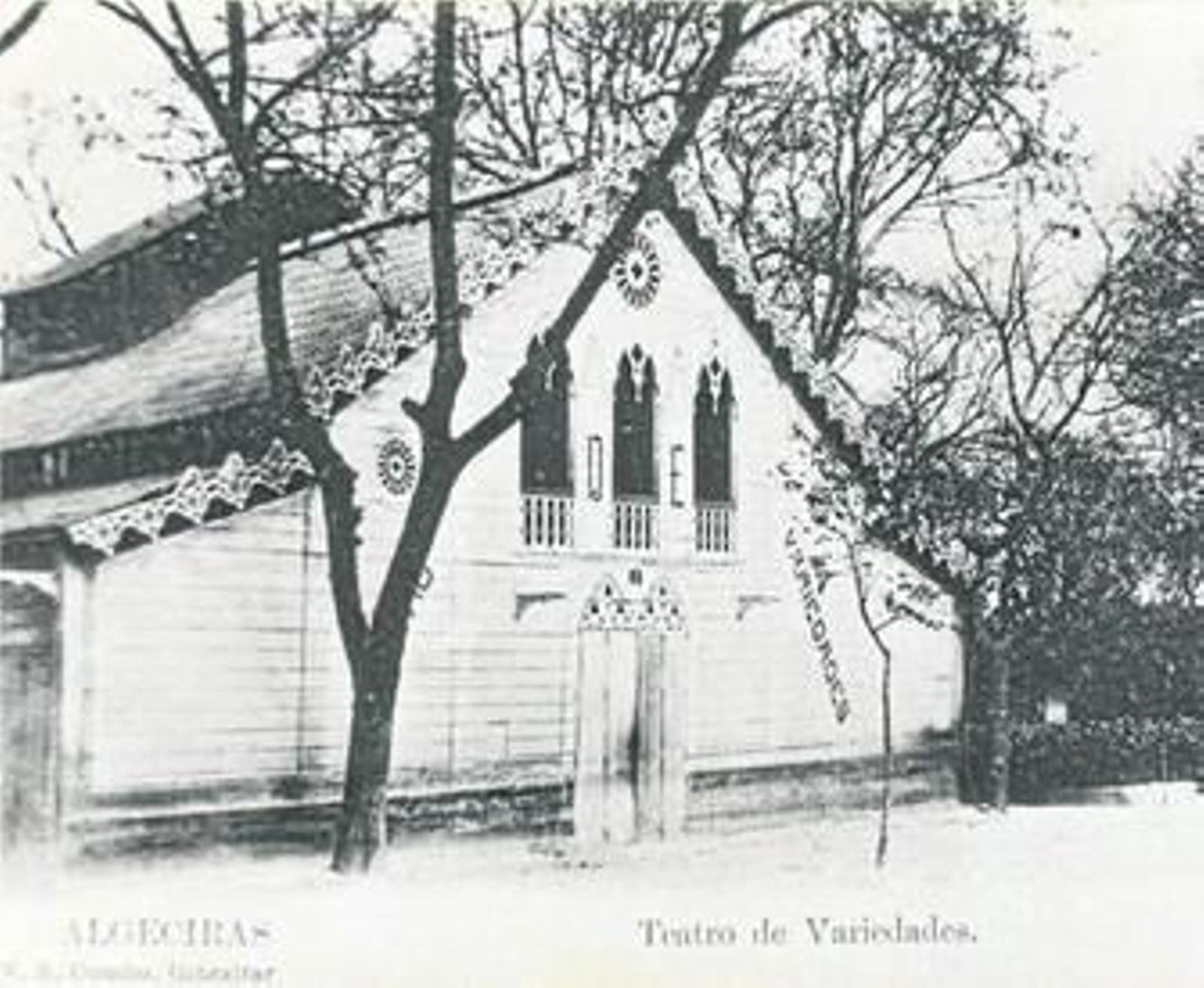 Imagen del teatro Variedades, en Algeciras, lugar escogido por los republicanos para realizar sus mítines.