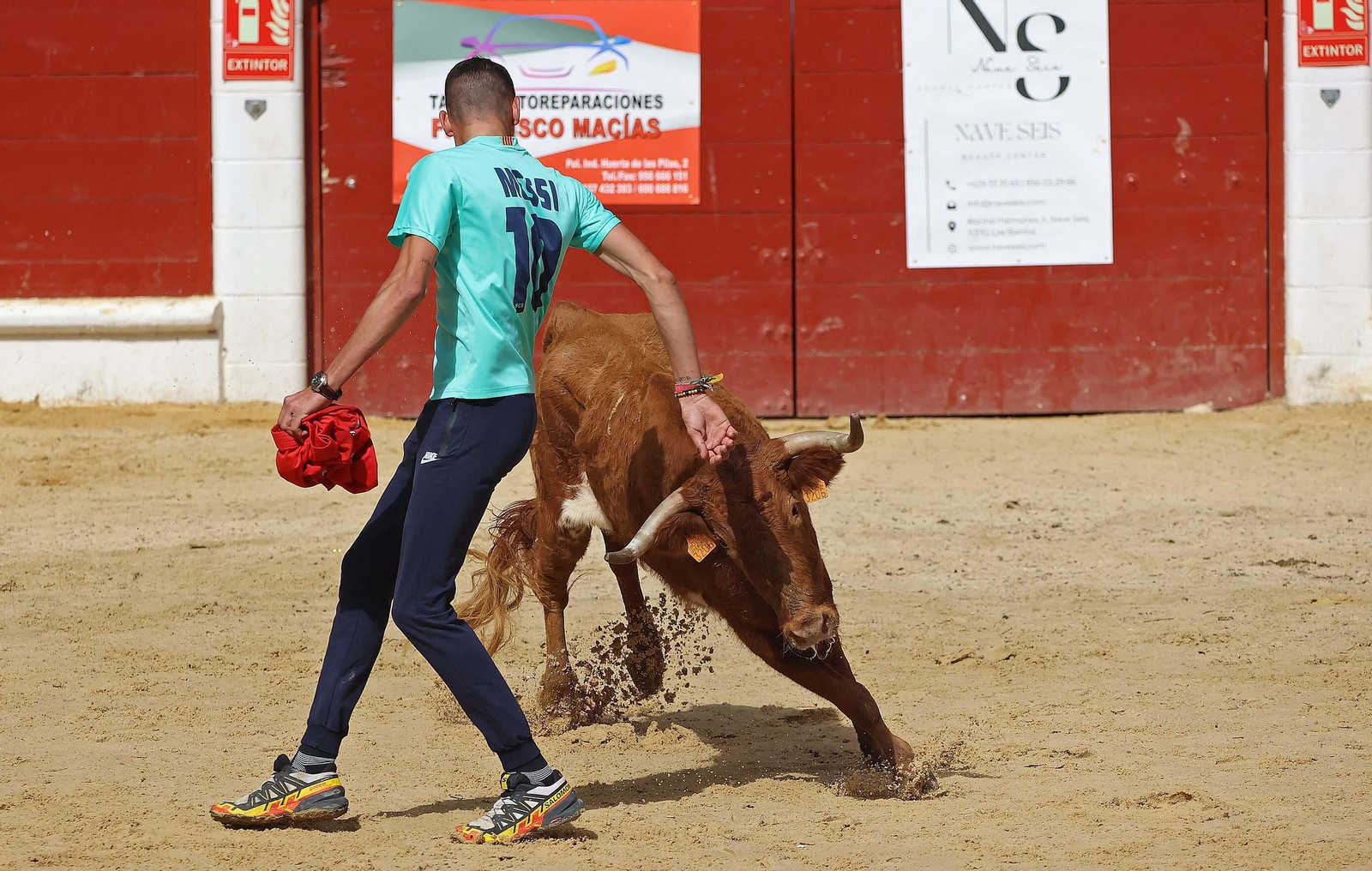 Las mejores fotos del Toro Embolao de Los Barrios 2024