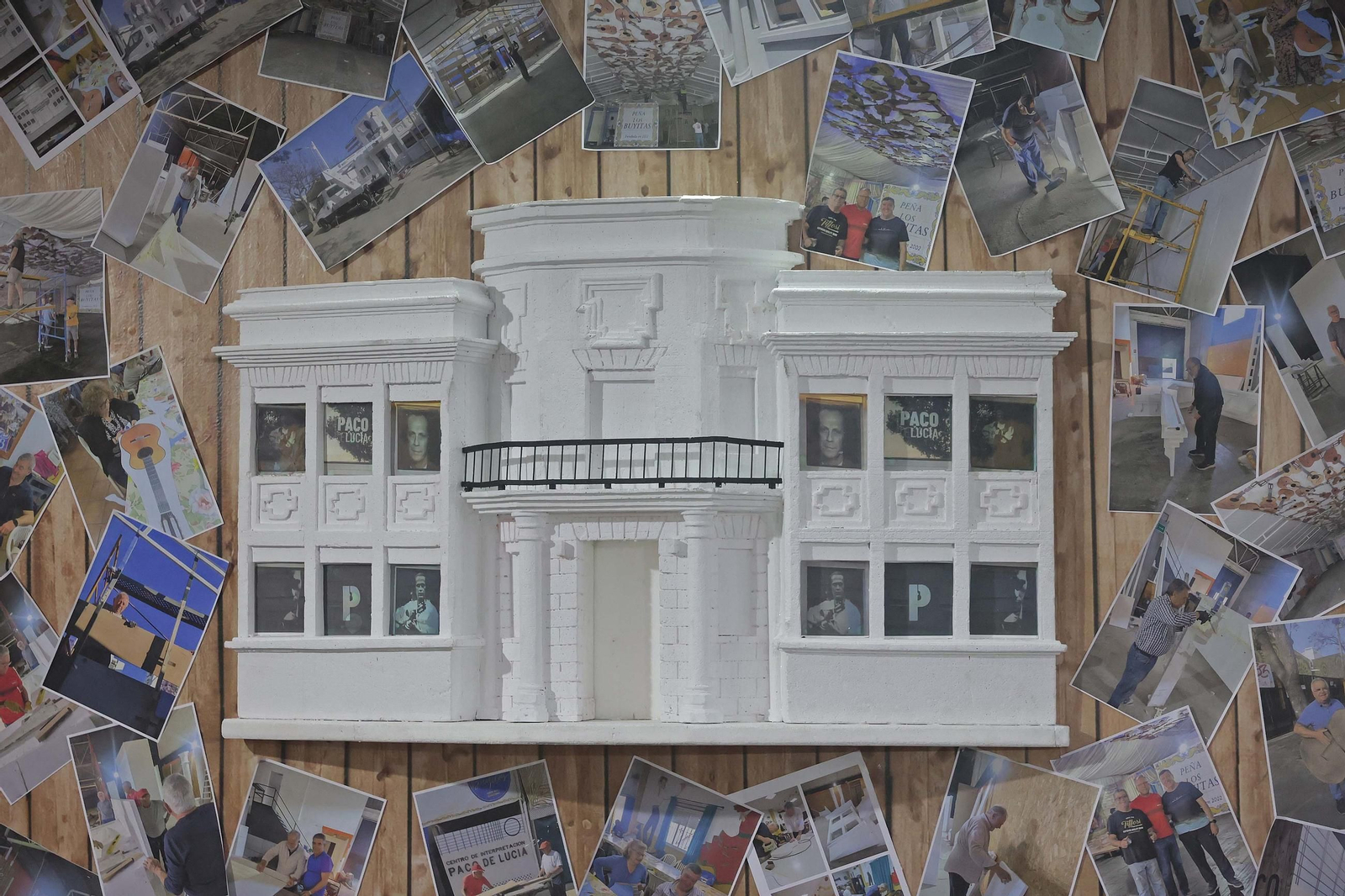 Rincón con las fotos del proceso de elaboración.