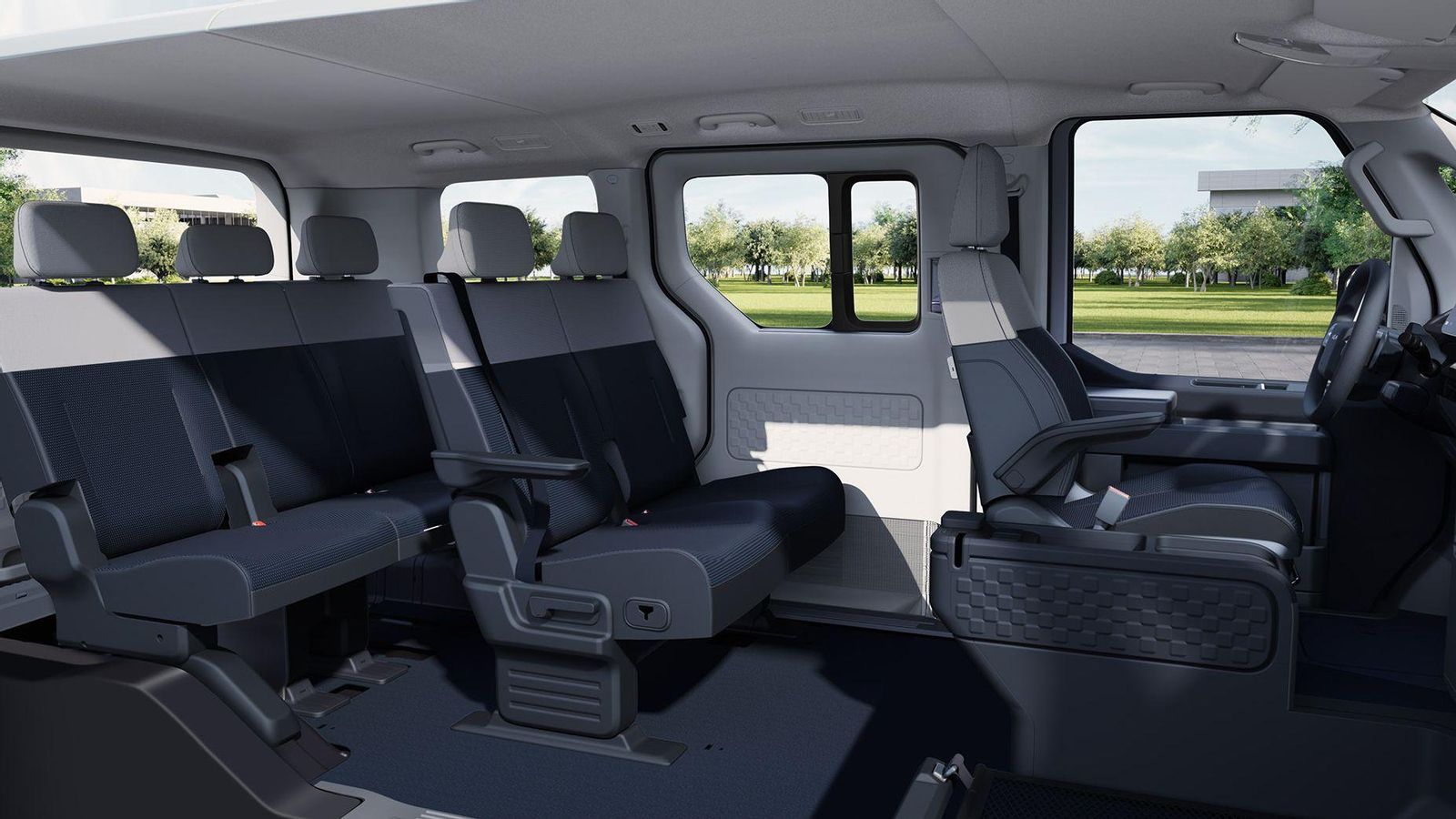 Del PV5 Passenger habrá una versión con tres filas de asientos y siete u ocho plazas, además de la de cinco con la que ahora se presenta.