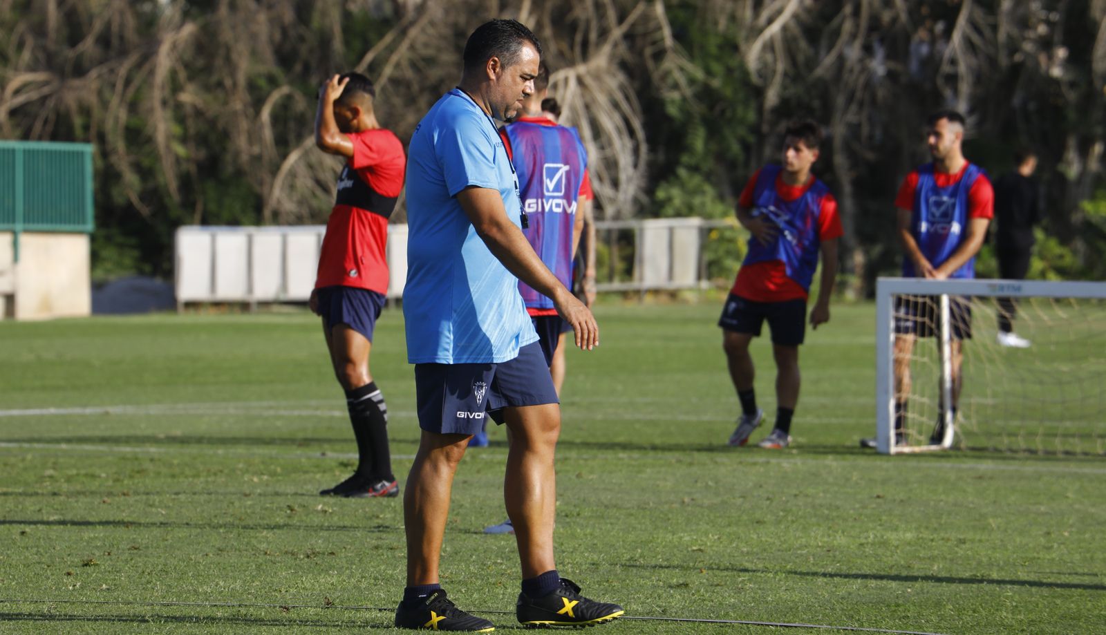 Germán Crespo, durante el entrenamiento de este martes en la Ciudad Deportiva.