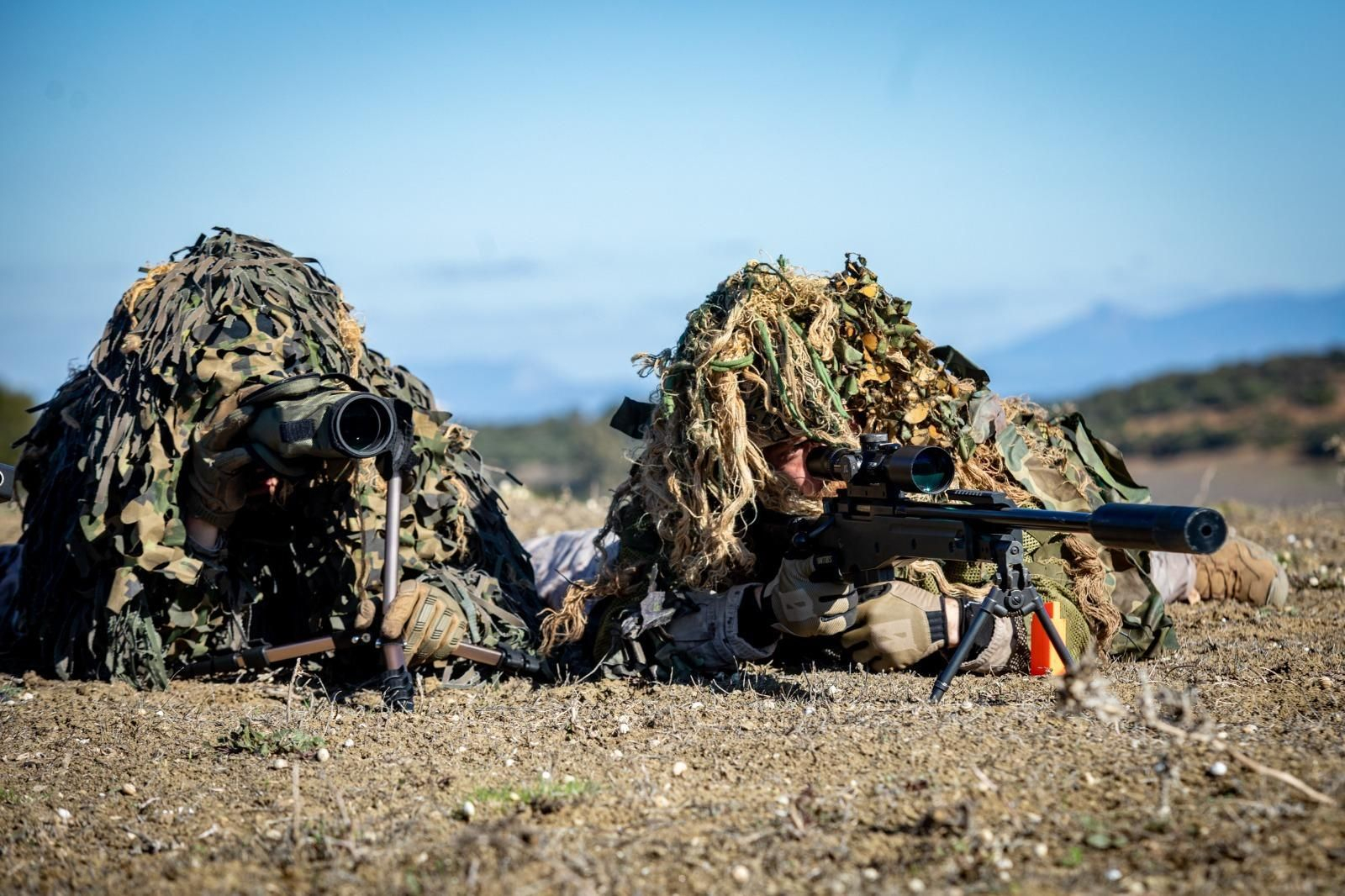 Infantería de Marina: Imágenes del ejercicio de tiradores de precisión de la FUPRO en el Retín