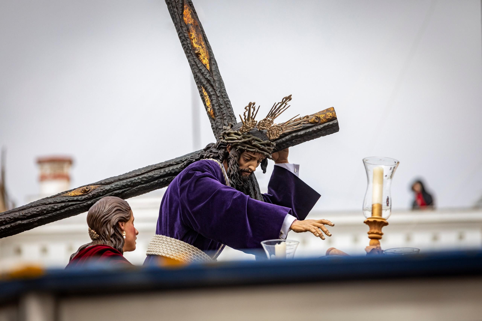 Las imágenes de la hermandad de Tres Caídas en la Semana Santa de San Fernando 2024