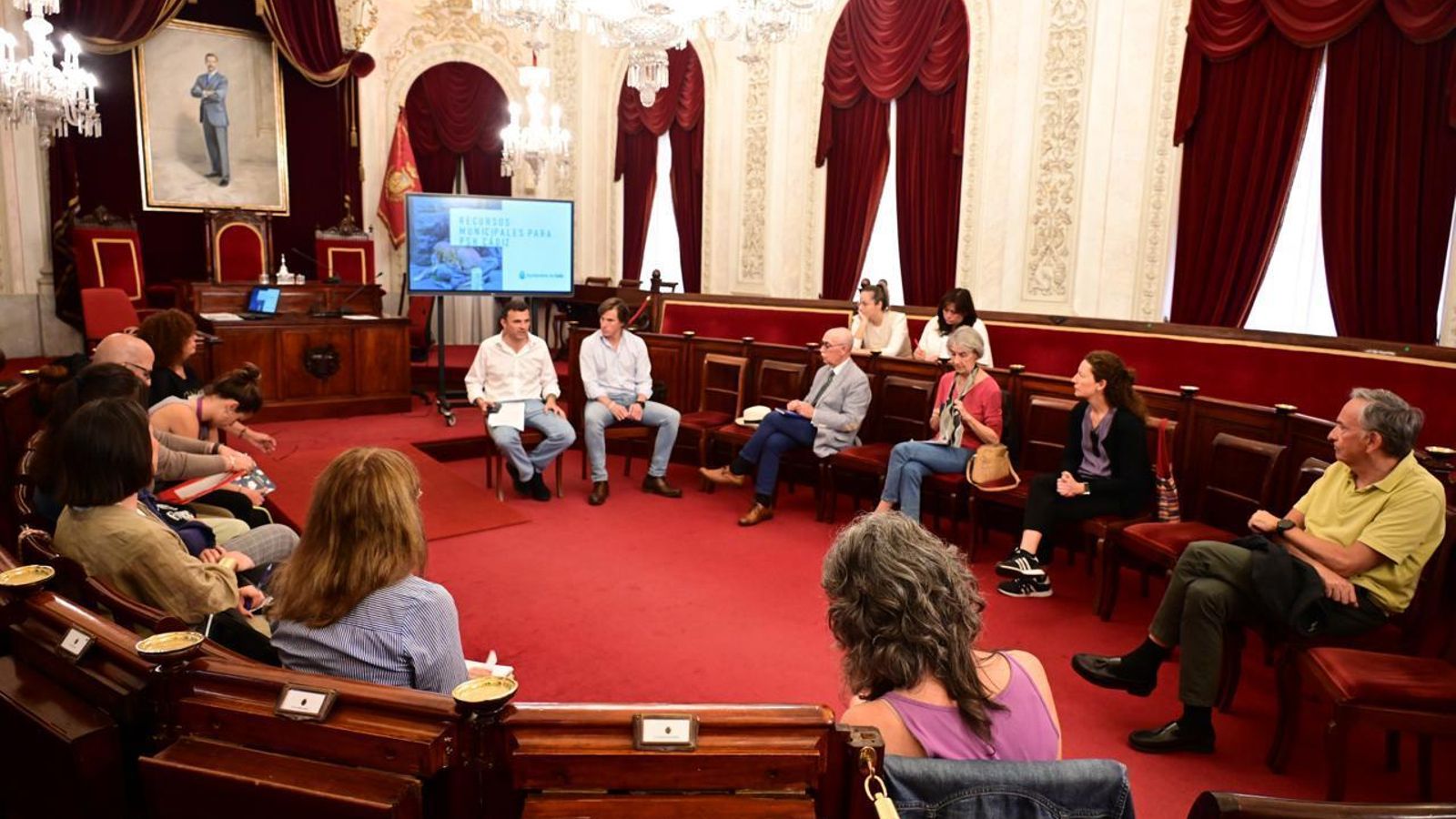 Un momento del encuentro de la Mesa de Trabajo sobre Personas  Sin Hogar.