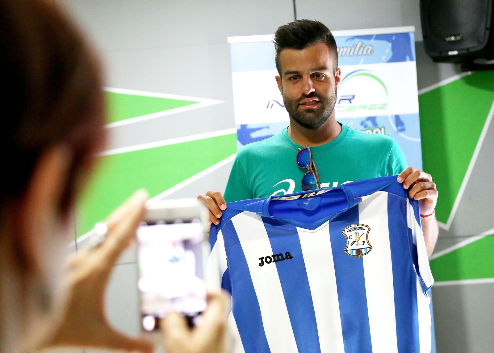 Fabio, el día de su presentación en Indoor Jerez.