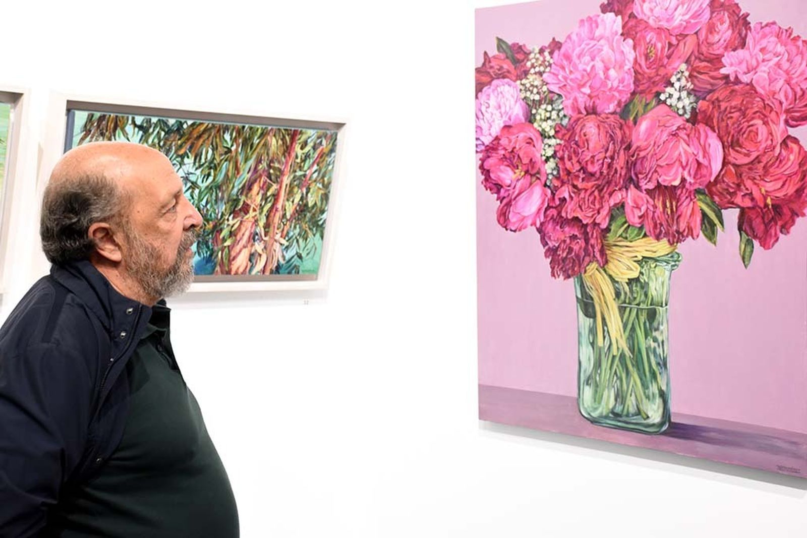 Inauguración exposición 'Naturaleza' del pintor ayamontino Juan Fernández.