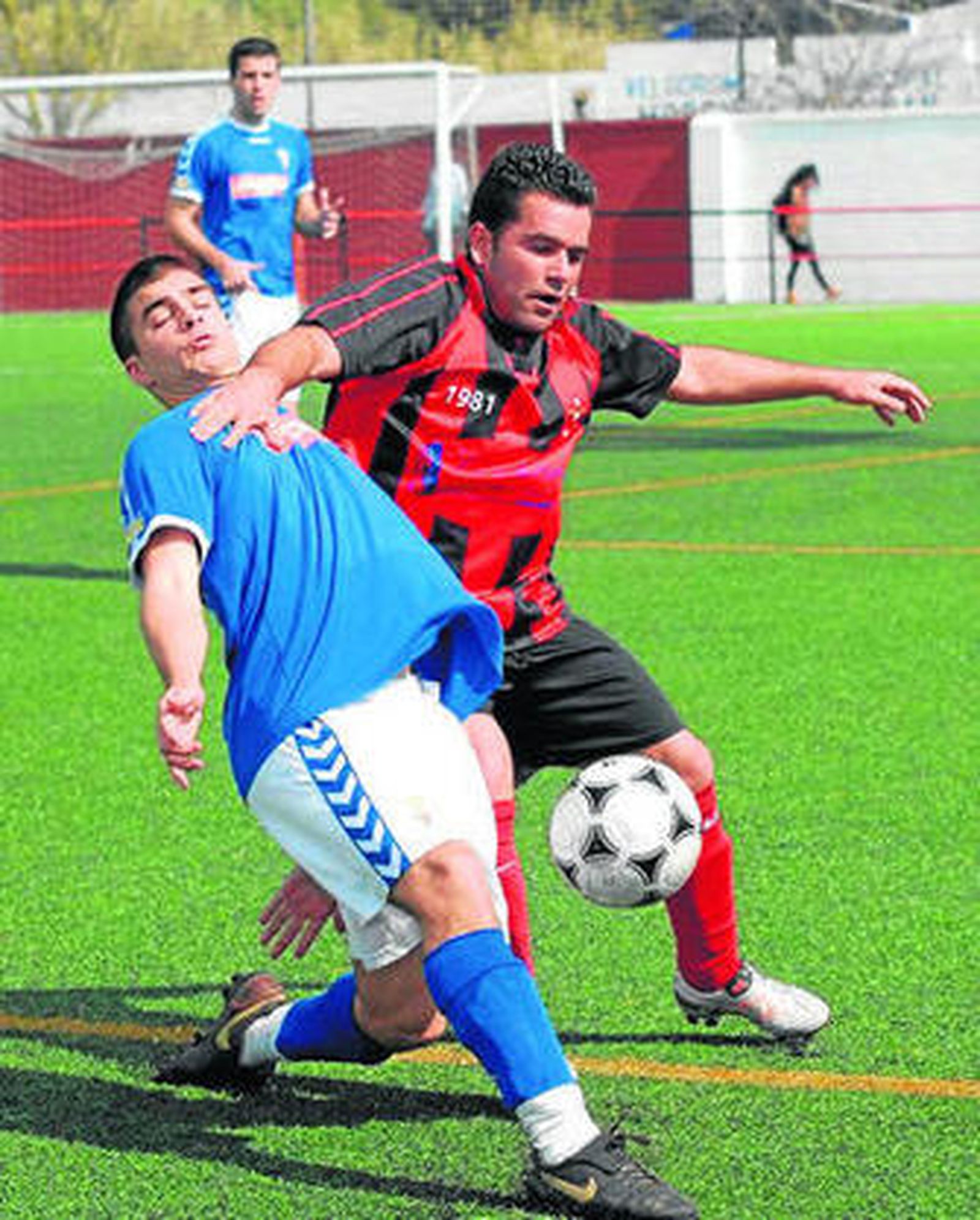 Maikel, durante uno de los partidos disputados en casa.