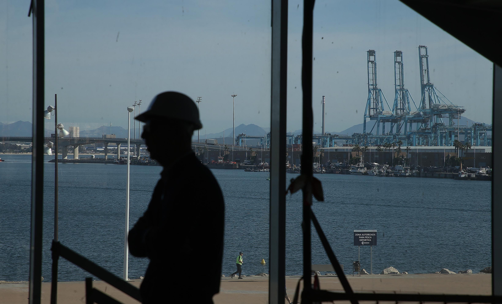 Fotos de la visita a las obras del Centro de Innovación de la UCA del Lago Marítimo en Algeciras