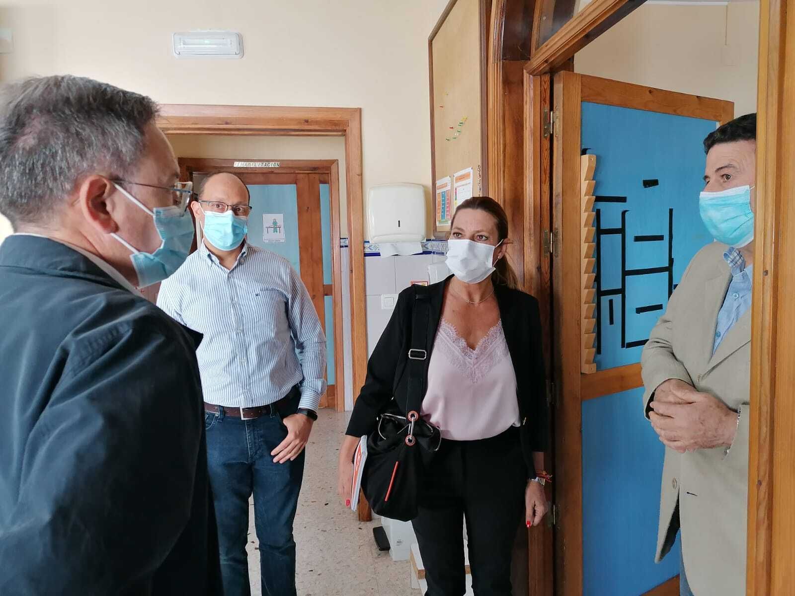 Insúa durante su visita