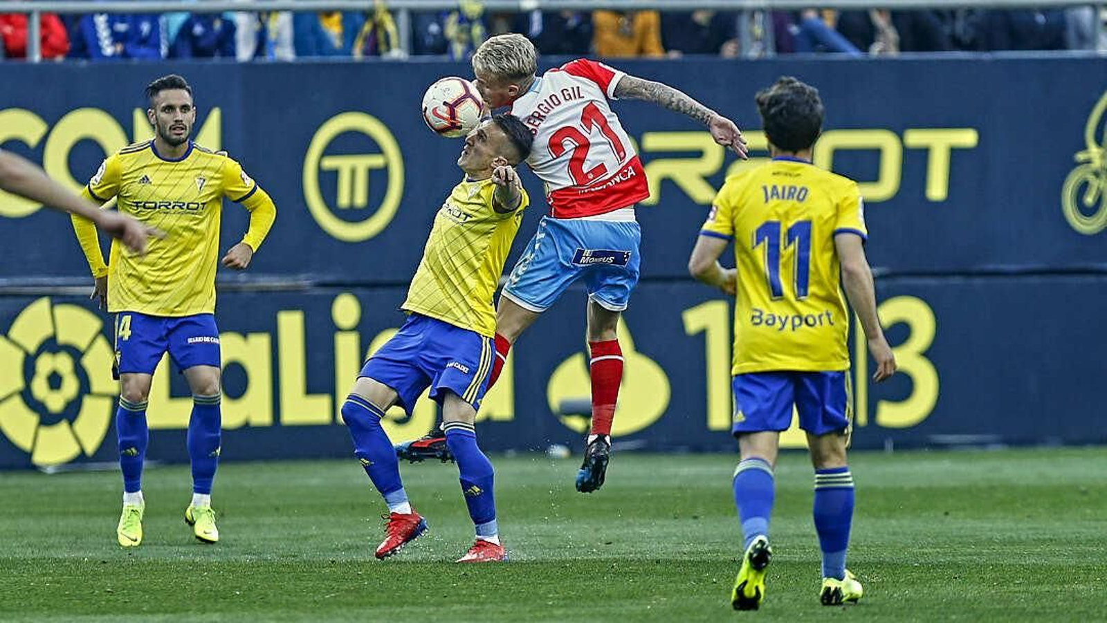 Imágenes del partido de fútbol Cádiz CF - CD Lugo