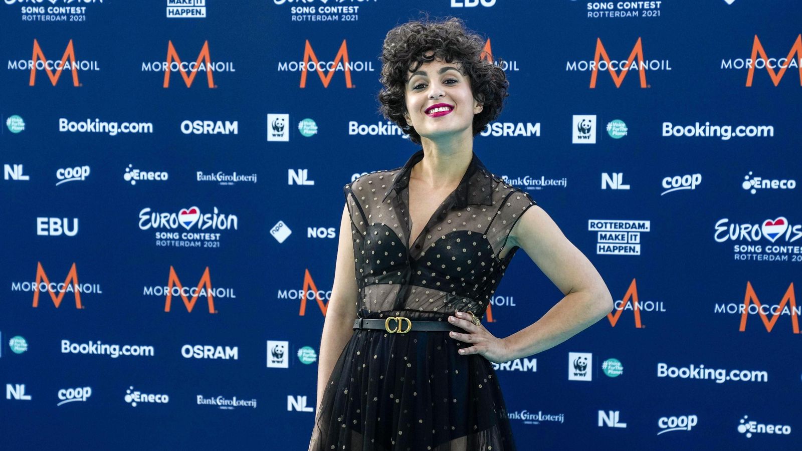 La cantante francesa Barbara Pravi, otra de las principales favoritas al triunfo final en Rotterdam