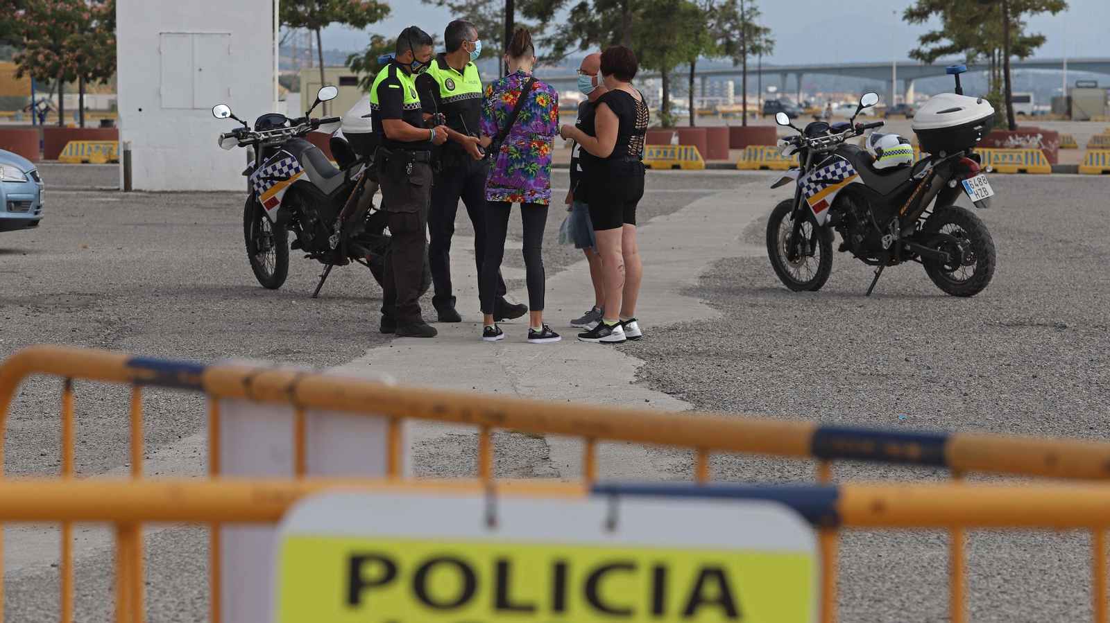 Cierre del aparcamiento del Llano Amarillo