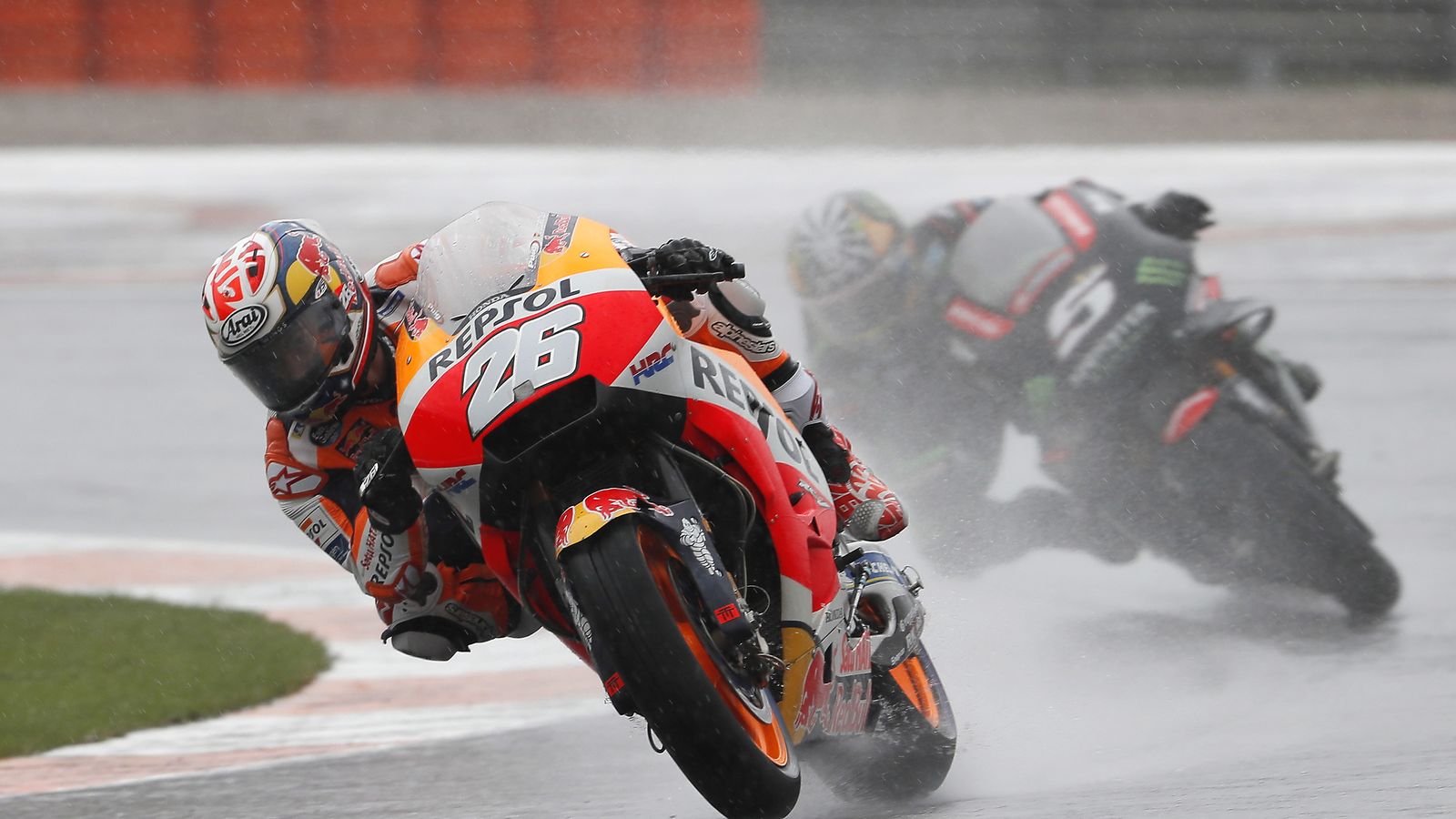 Dani Pedrosa, ayer en su última carrera en el Mundial de MotoGP.