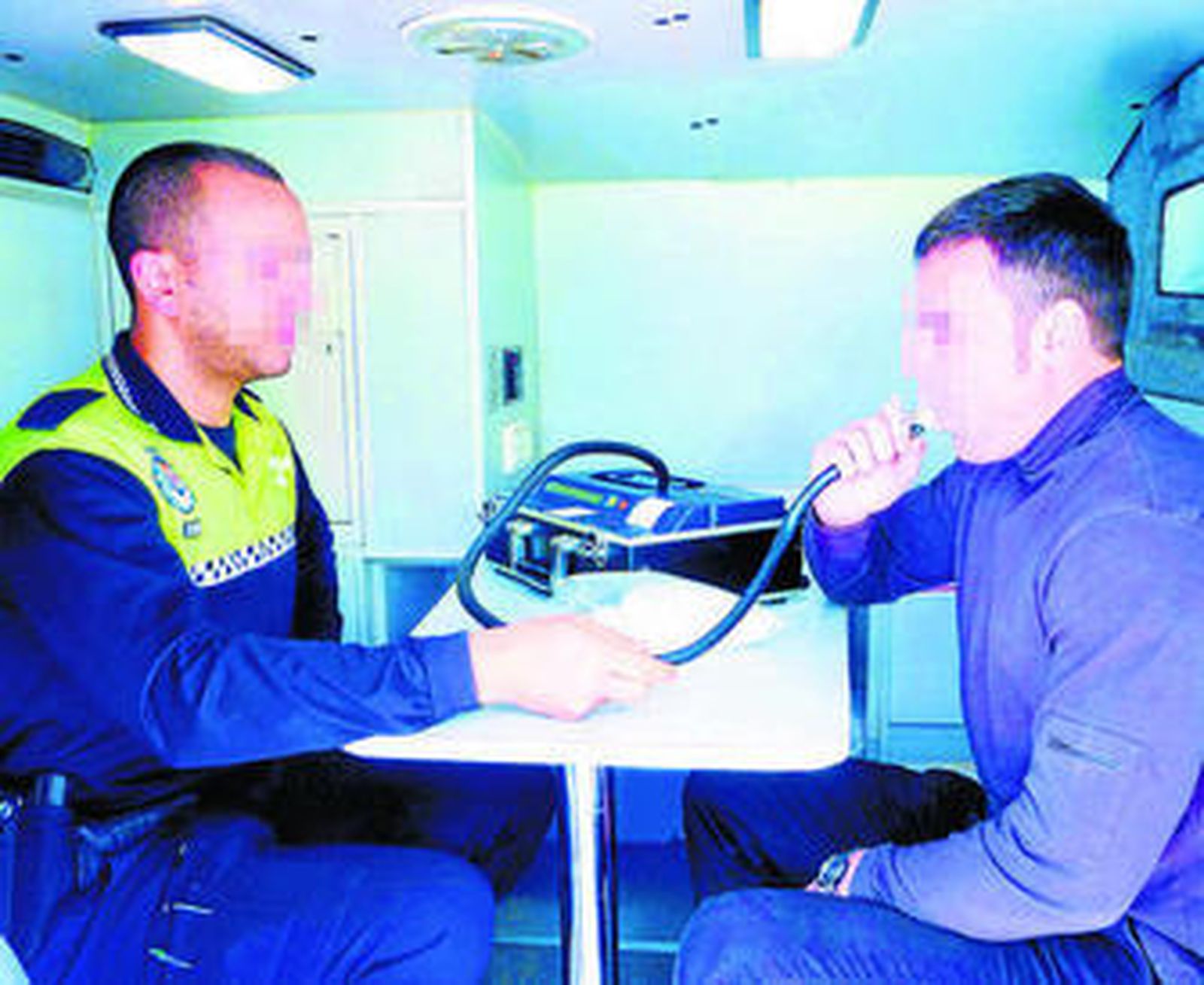 Control de alcoholemia.