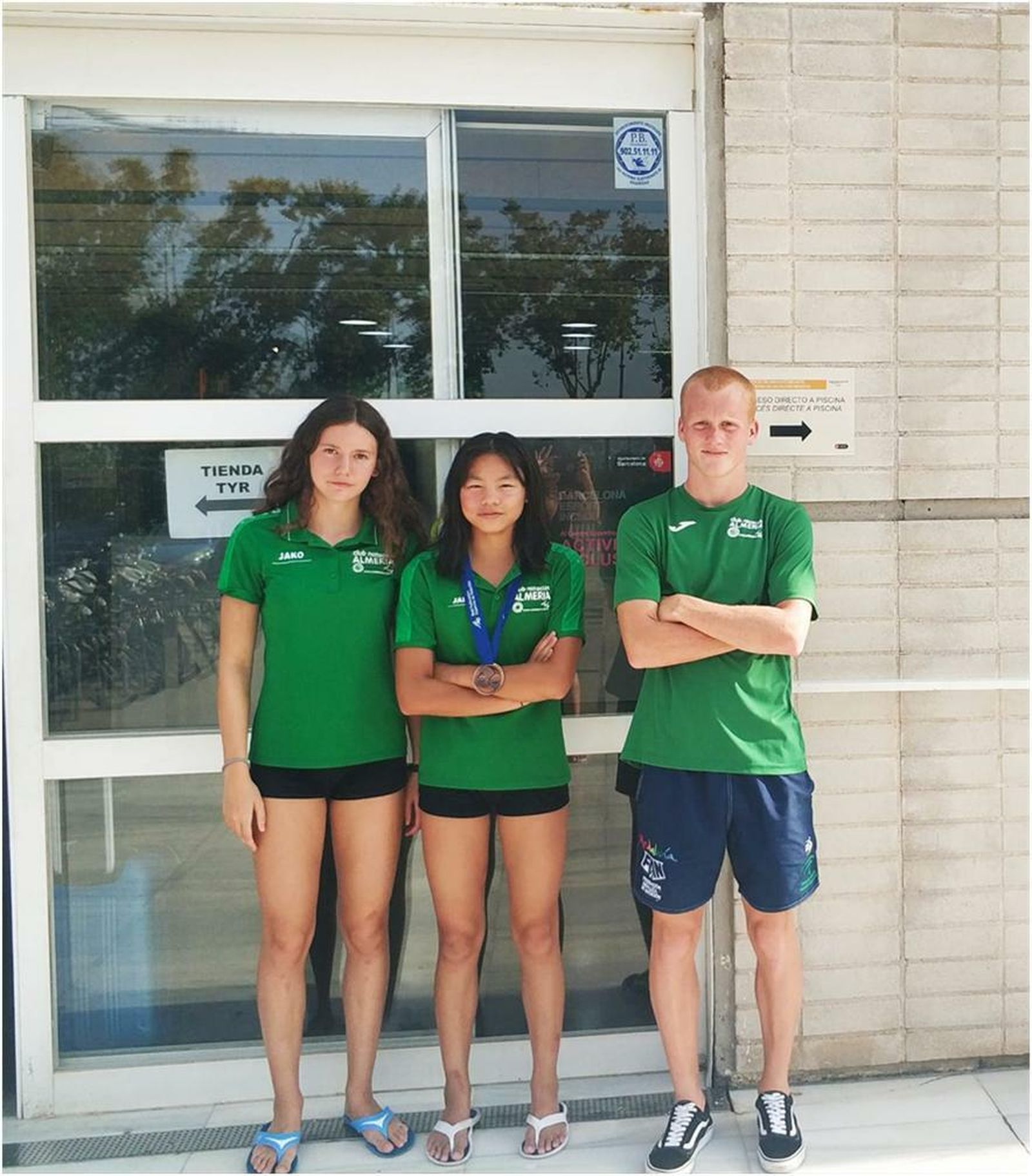 Representantes del CN Almería en Barcelona