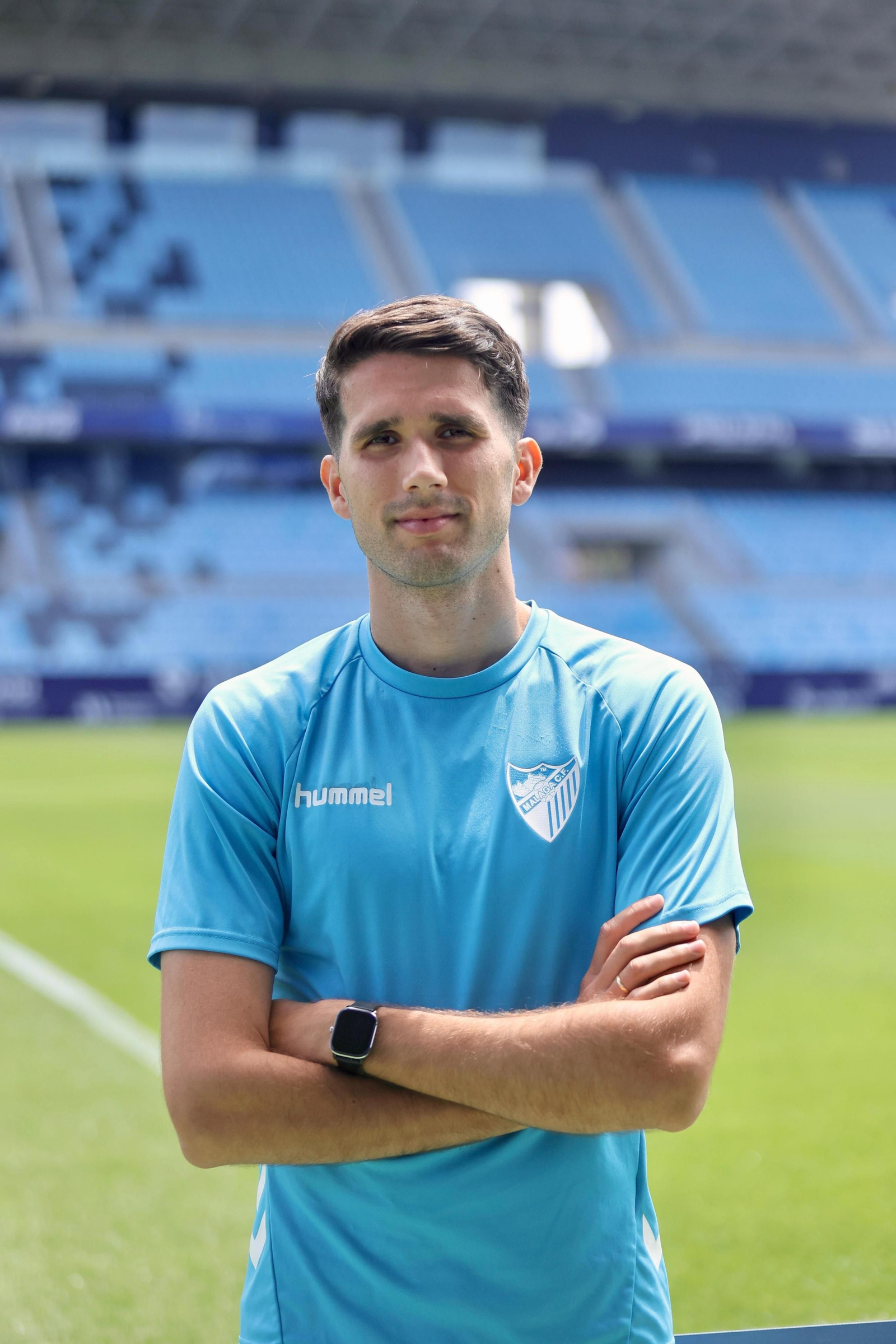 Las fotos de la entrevista a Juanpe, jugador del Málaga CF